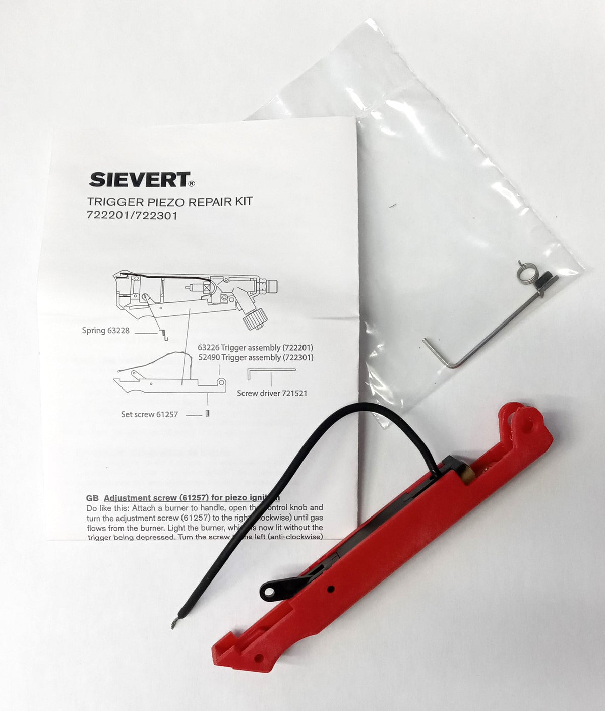 Sievert Promatic Trigger Repair Kit For Torch Head 722201 Swedish