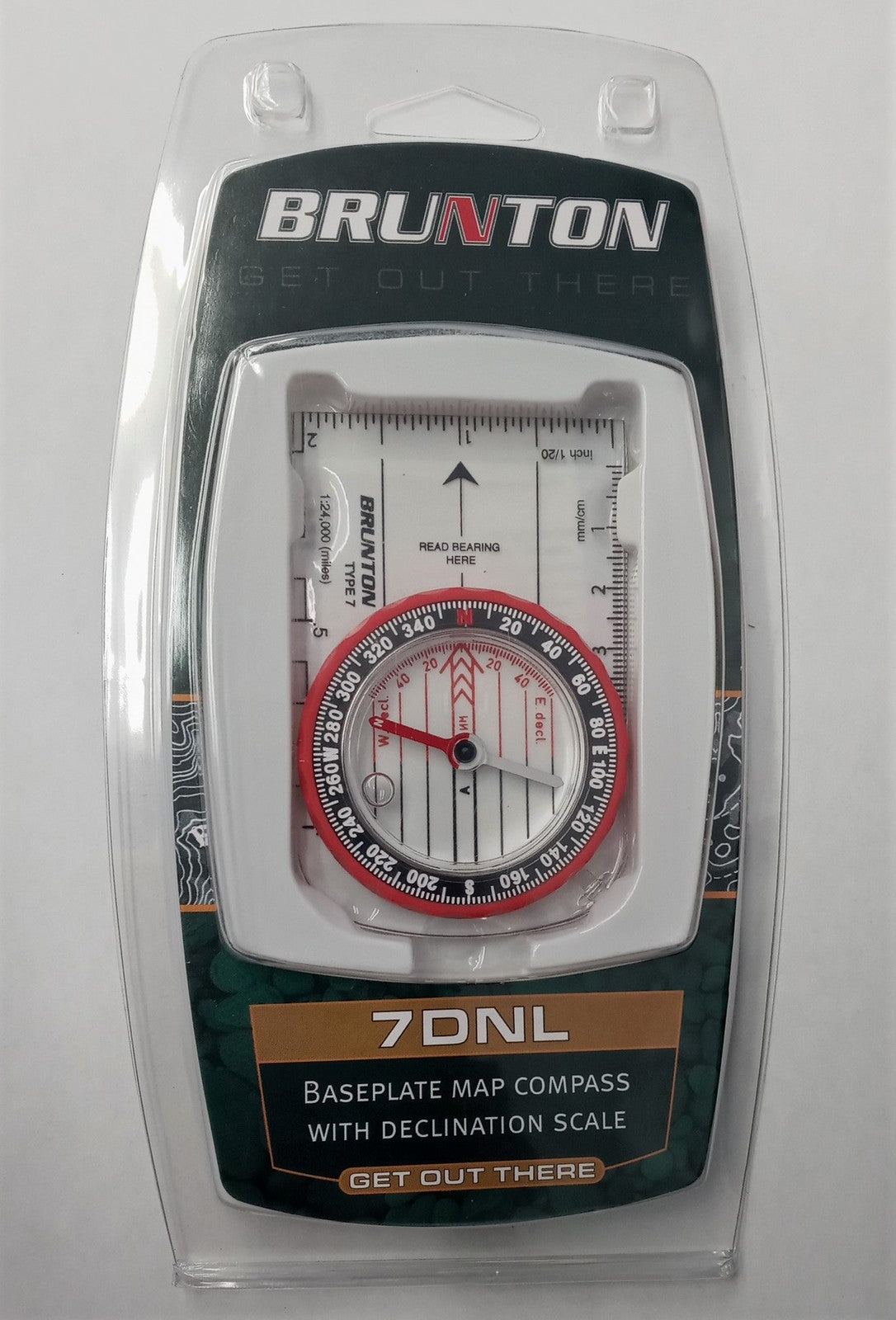 Brunton 7DNL Baseplate Map Compass With Declination Scale (6 Compasses)