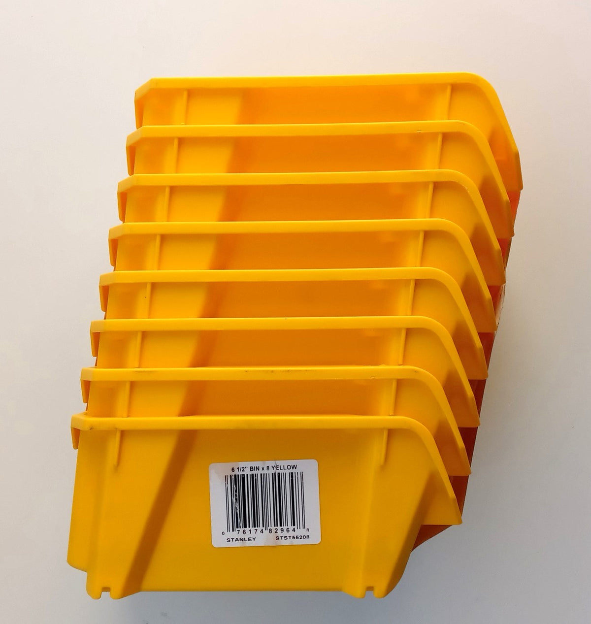 Stanley 8 Count Yellow Polypropylene # 2 Storage Bin - Pack of 8 STST55208