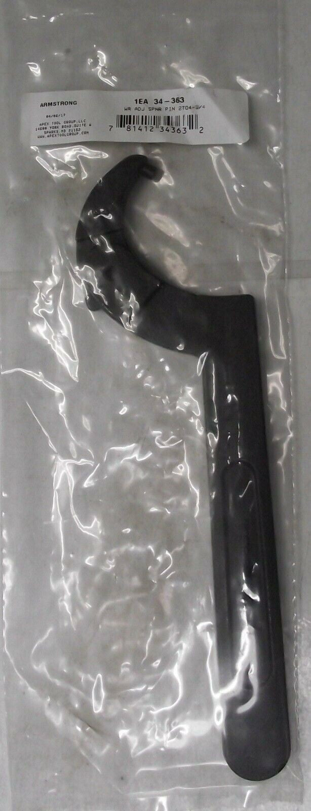 Armstrong Adjustable Pin Spanner Wrench 34-363