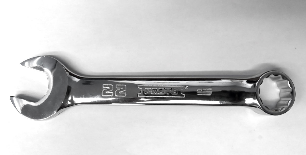 Proto 22m Stubby 12 Point Combination Wrench USA J1222MS