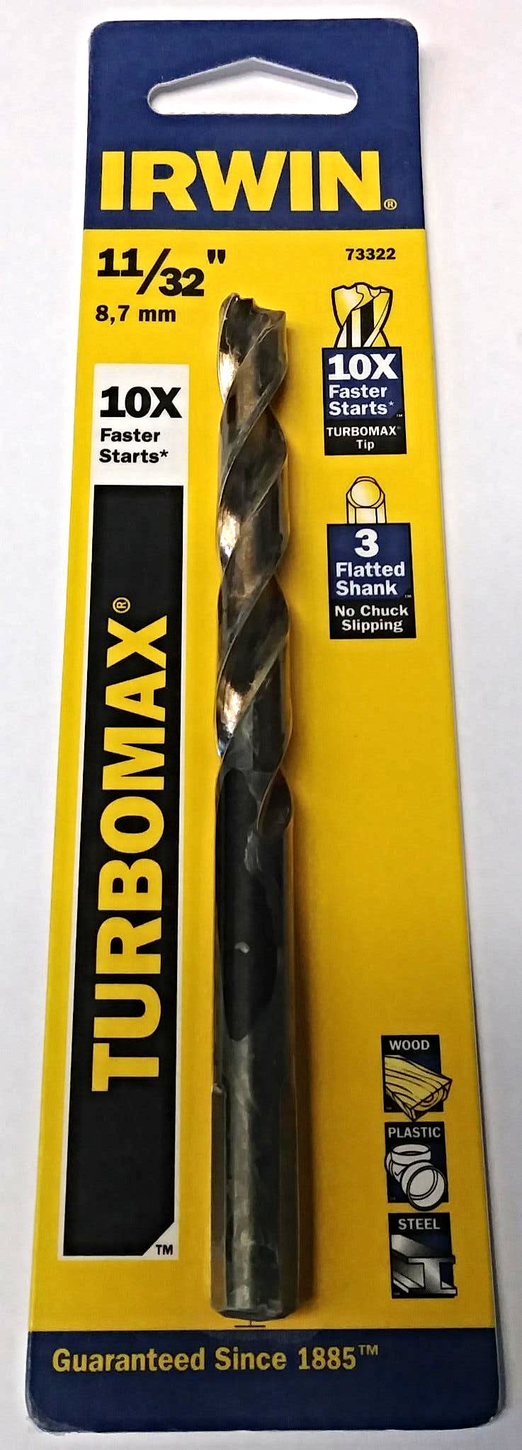 Irwin Turbomax 73322 11/32" Drill Bit #I-44