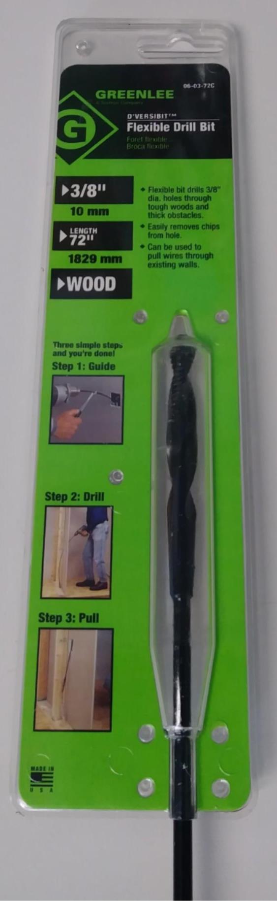 thumbnail image 2 of Greenlee 12-04-54C D'Versibit Type C Combination Bit - 3/4" X 54" - Made In USA 2 of 6