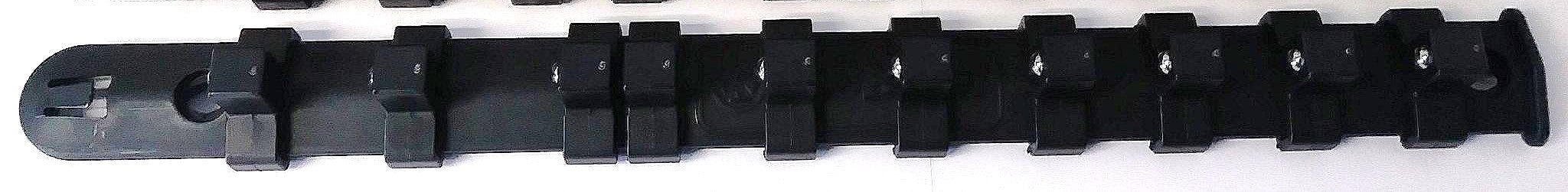 Kobalt 22970 3/8" Drive Socket Storage Rail Bulk w/ 10 Clips USA