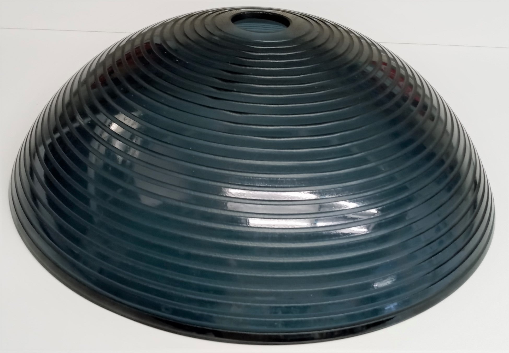 Aviana 47-1780 Smoke Blue Striped Glass Vessel Sink 16"x5"