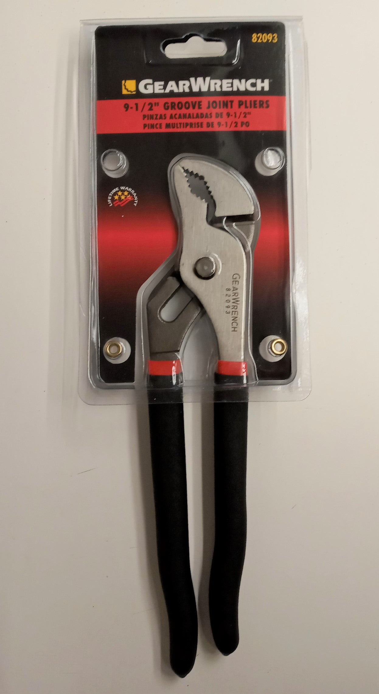 Gearwrench 82093 9-1/2" Groove Joint Pliers