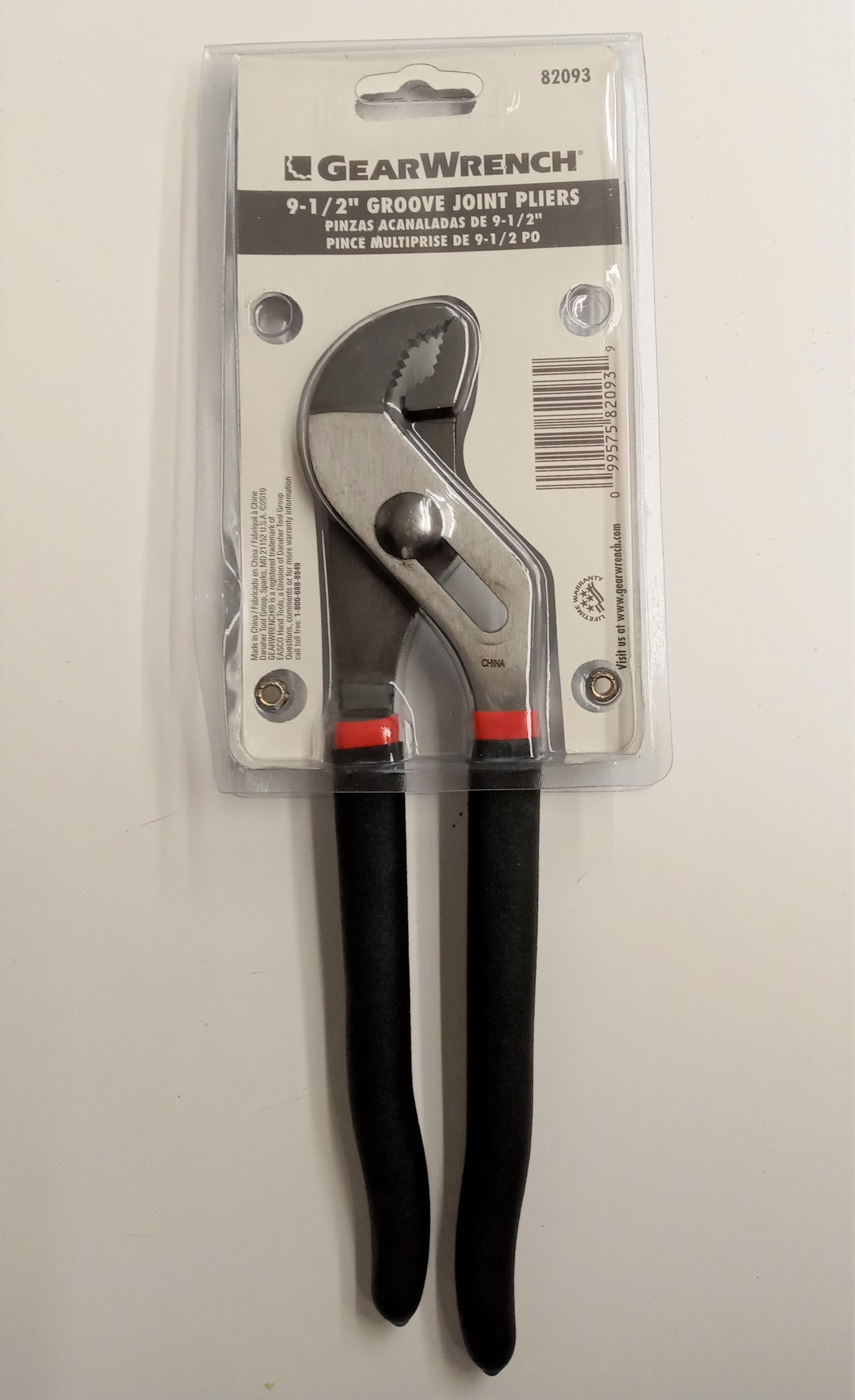 Gearwrench 82093 9-1/2" Groove Joint Pliers