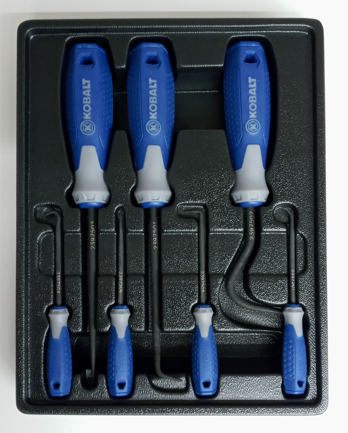 Kobalt 23975 7pc Hook & Pick Set Cushioned Handle