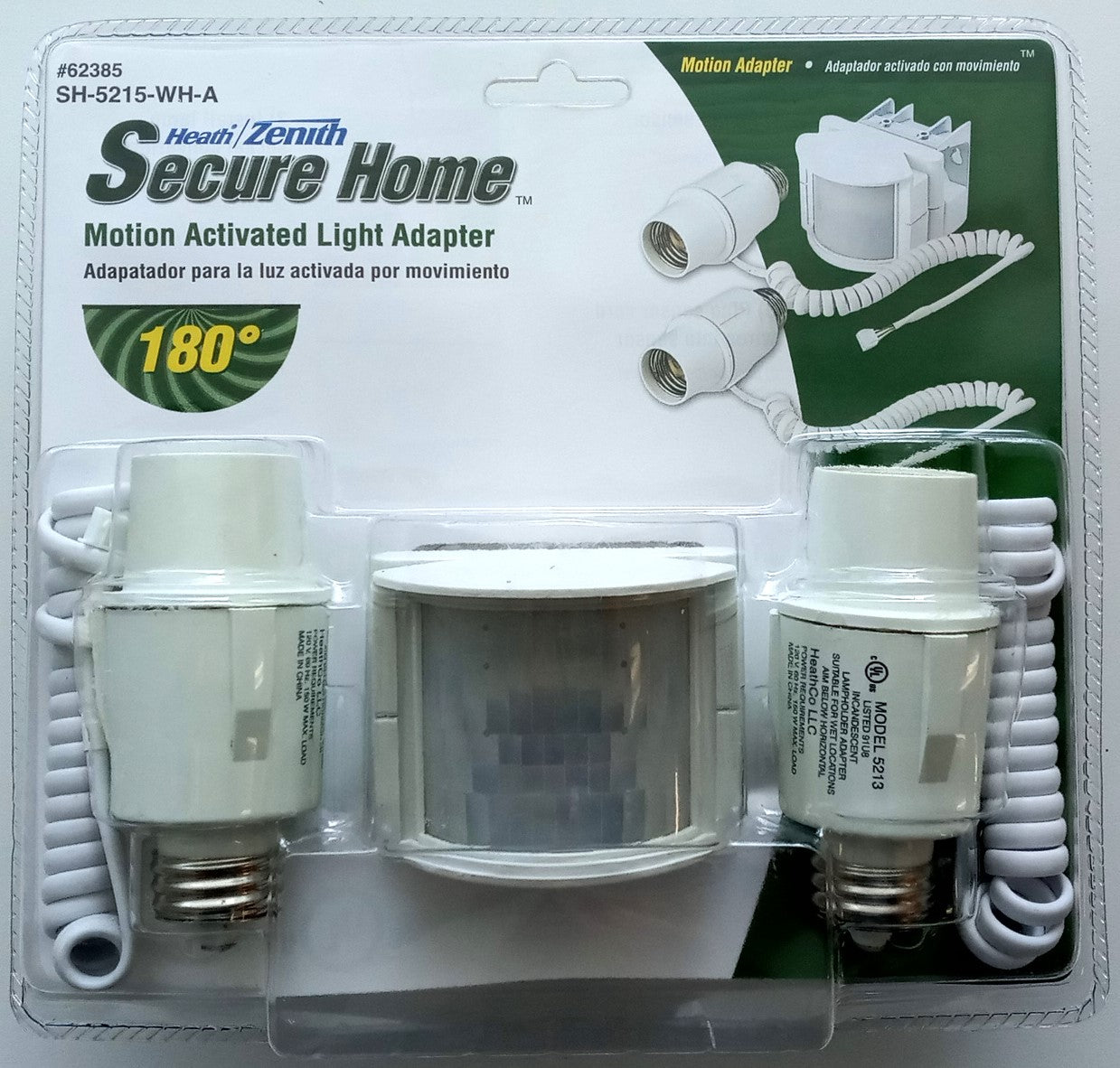 Heath Zenith Motion Sensor Light Adapter SH-5215-WH-A