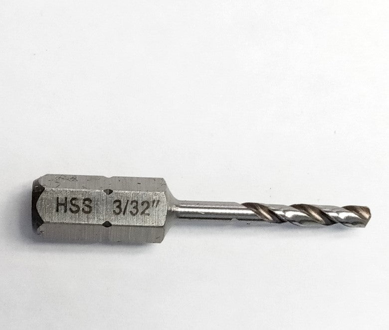 Wiha 78005B 3/32" Stubby High Speed Drill Bit 1/4" Hex Shank BULK