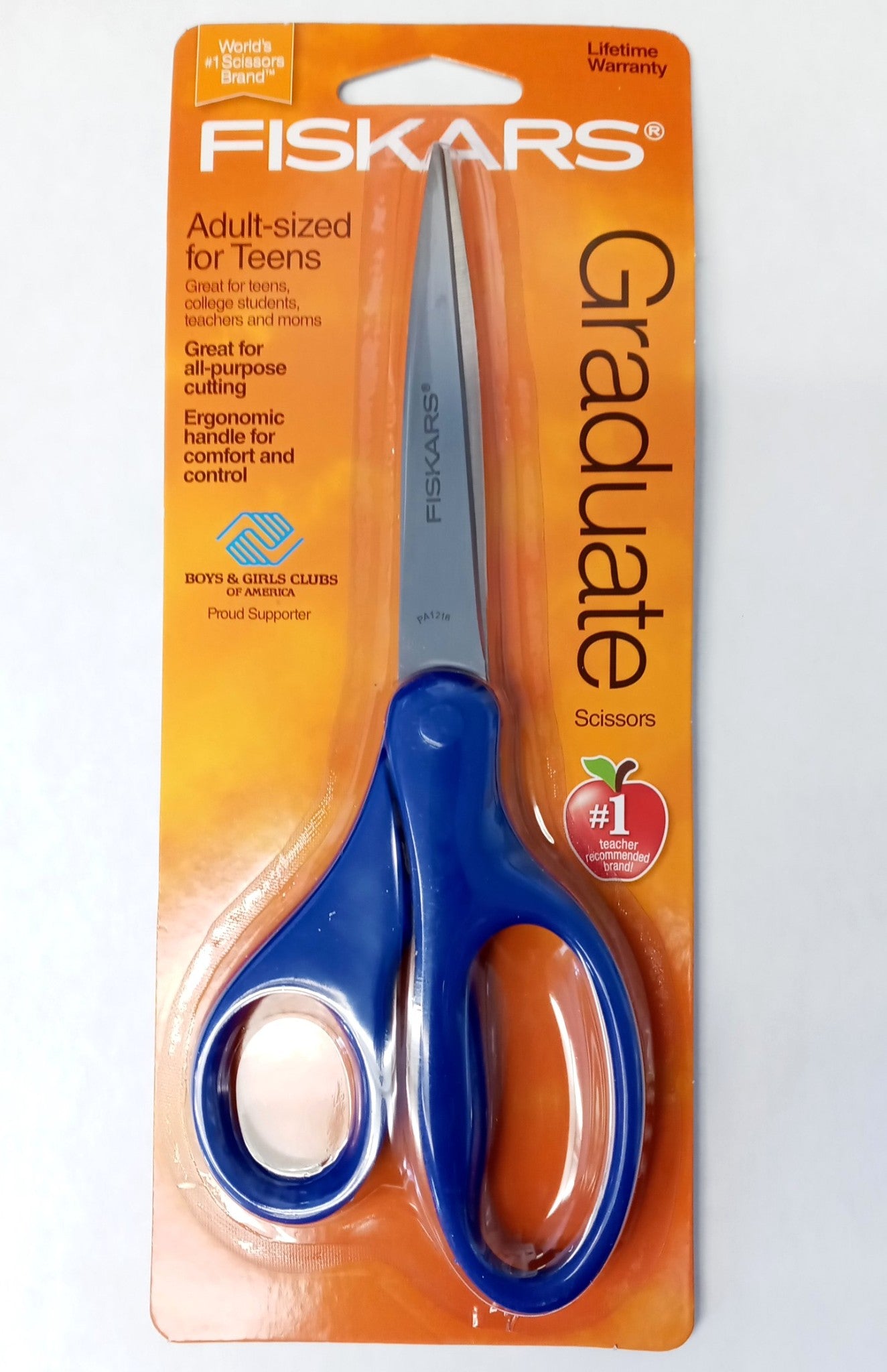 Fiskars 01-005358R 8" Stainless Steel Graduate Scissors (random colors) 1pc
