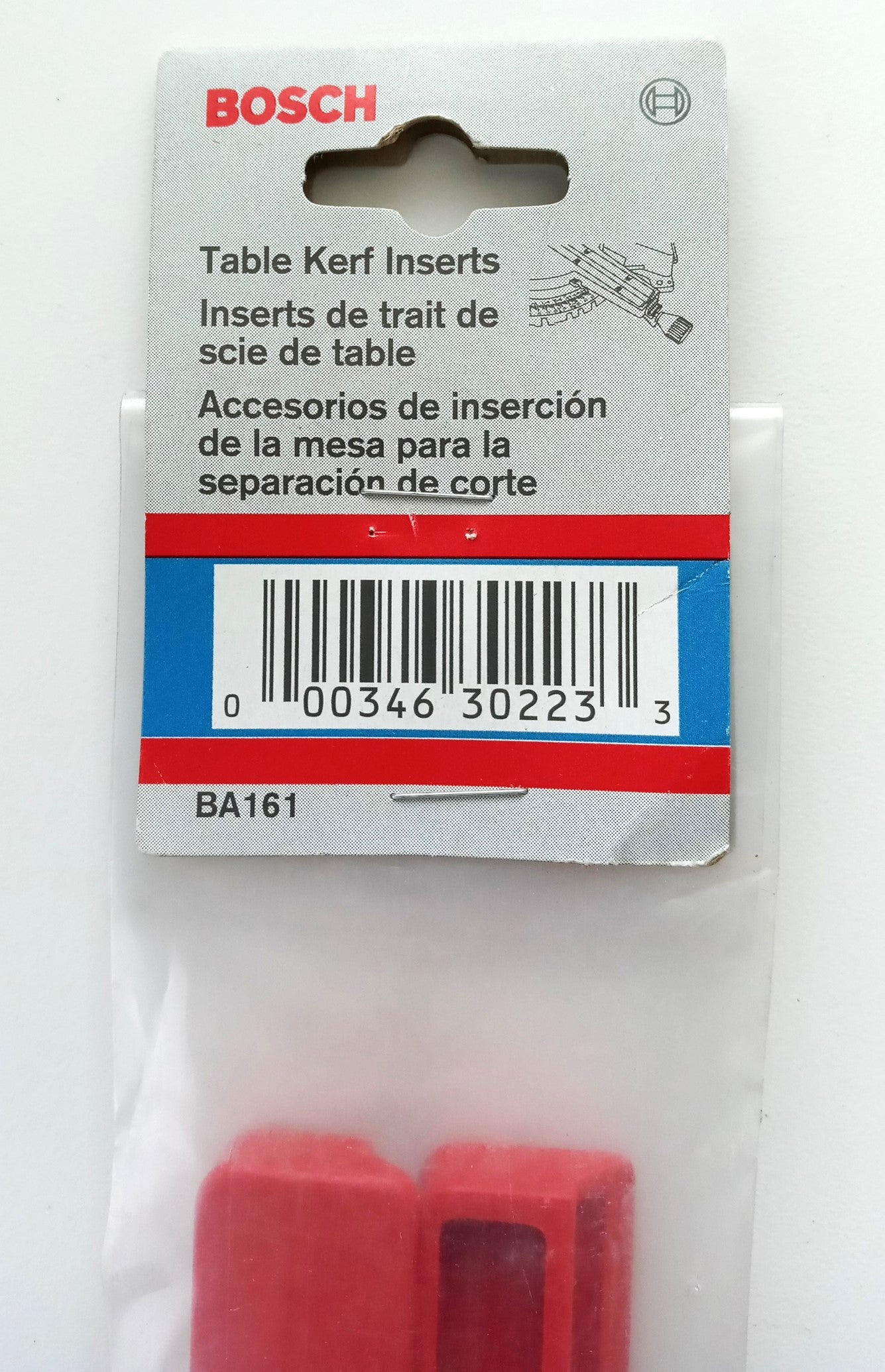 Bosch BA161 Replacement Kerf Inserts For 10" Mitre Saw