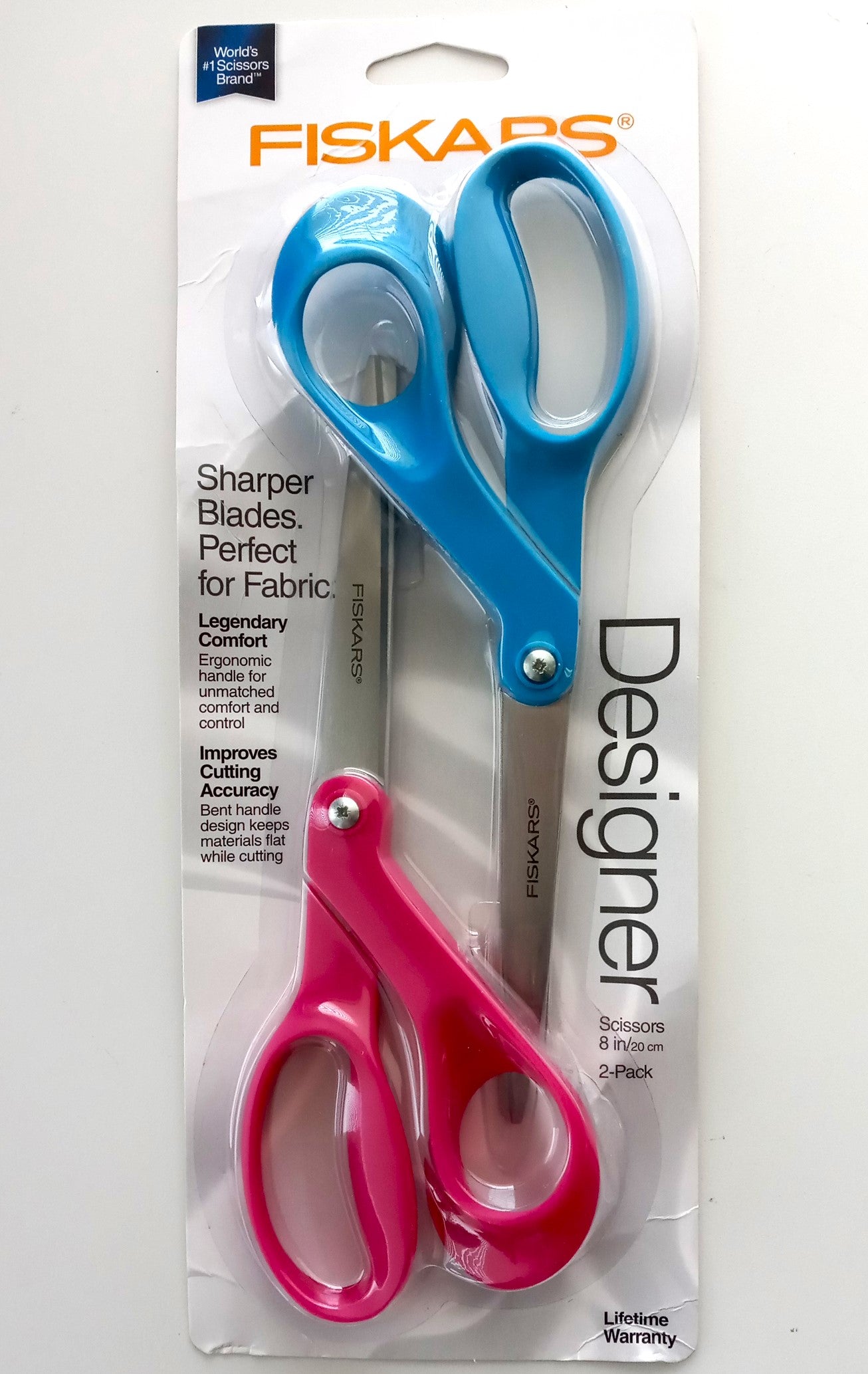 Fiskars 01-005660 2pc 8" Designer Scissor Set (random colors)
