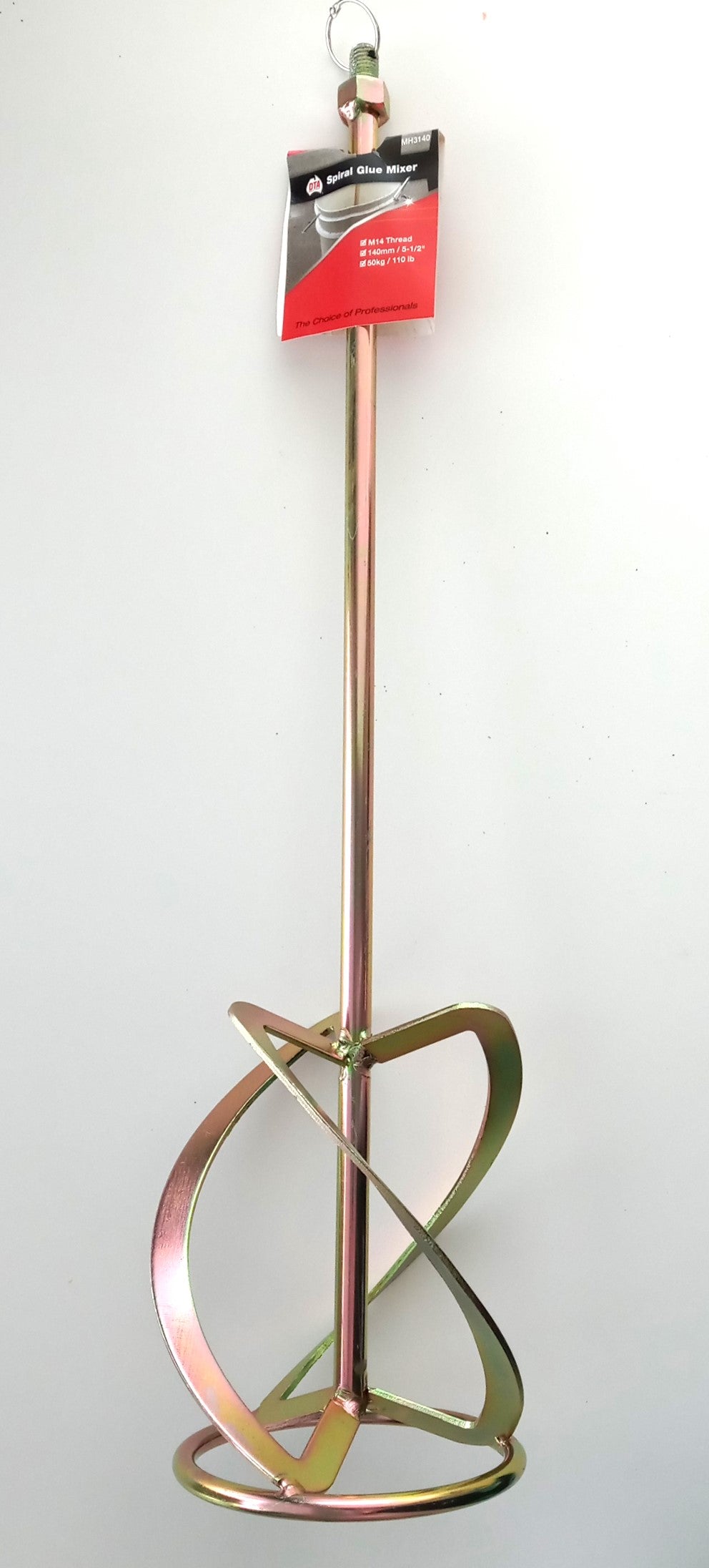 DTA MH3140 Spiral Glue Mixing Paddle 140mm