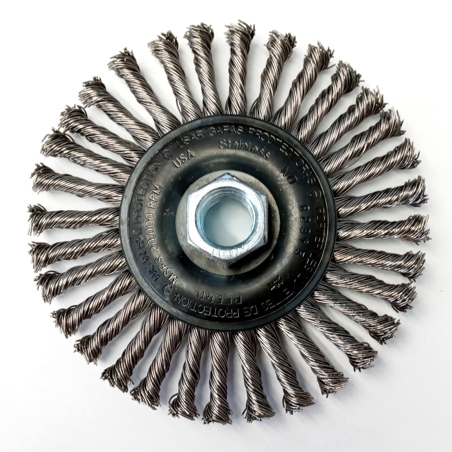 PFERD 82315 Stringer Bead/Twist Knot Wire Wheel Brush 4-1/2" x 3/16 x 5/8-11 Arb