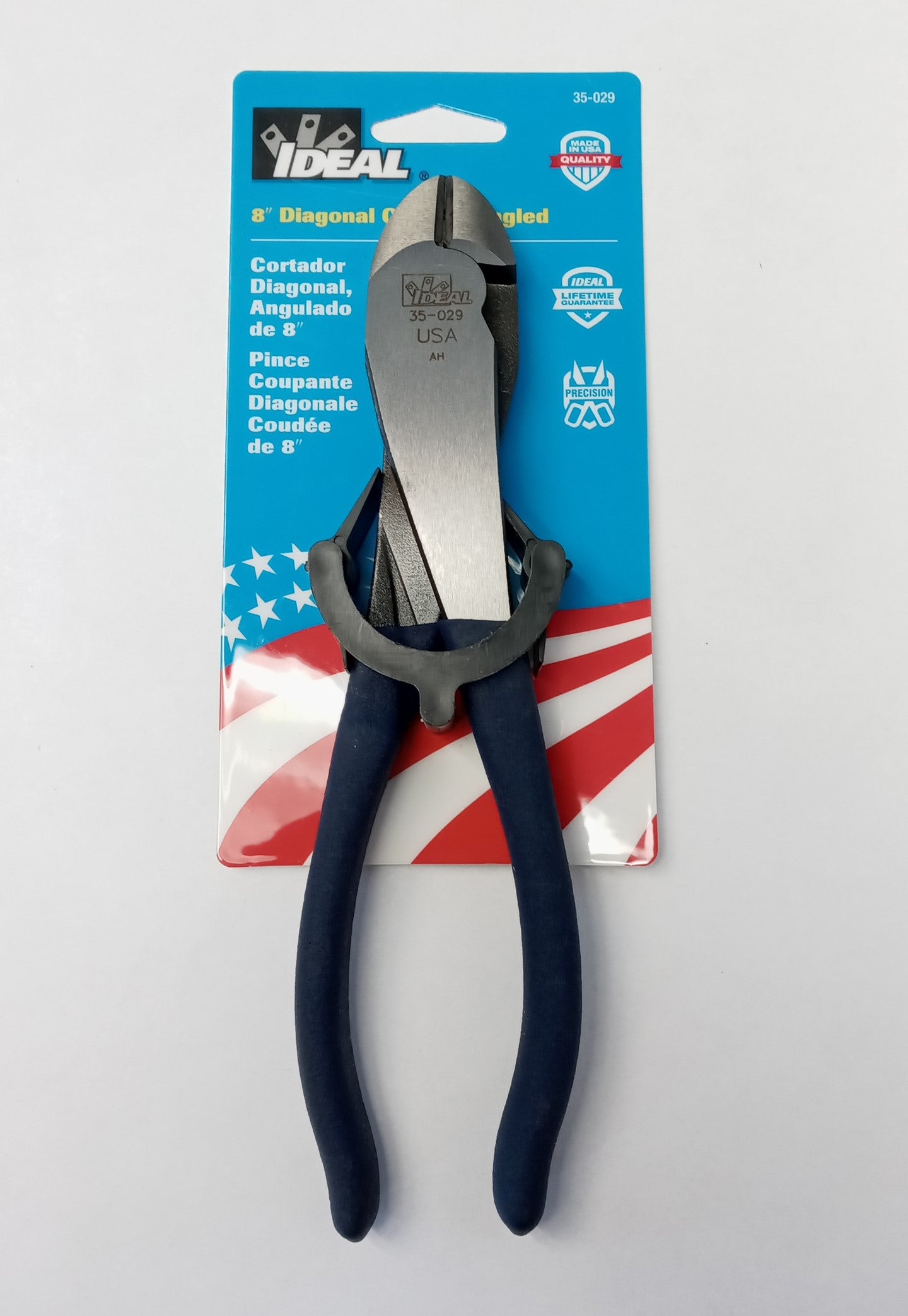 IDEAL 35-029 8 Dipped Grip Diagonal Cutting Plier With Angled Head US