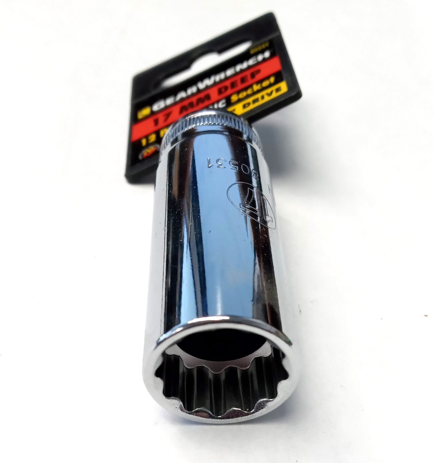 GearWrench 80531 3/8" Dr 12 Point Deep Metric Socket 17mm