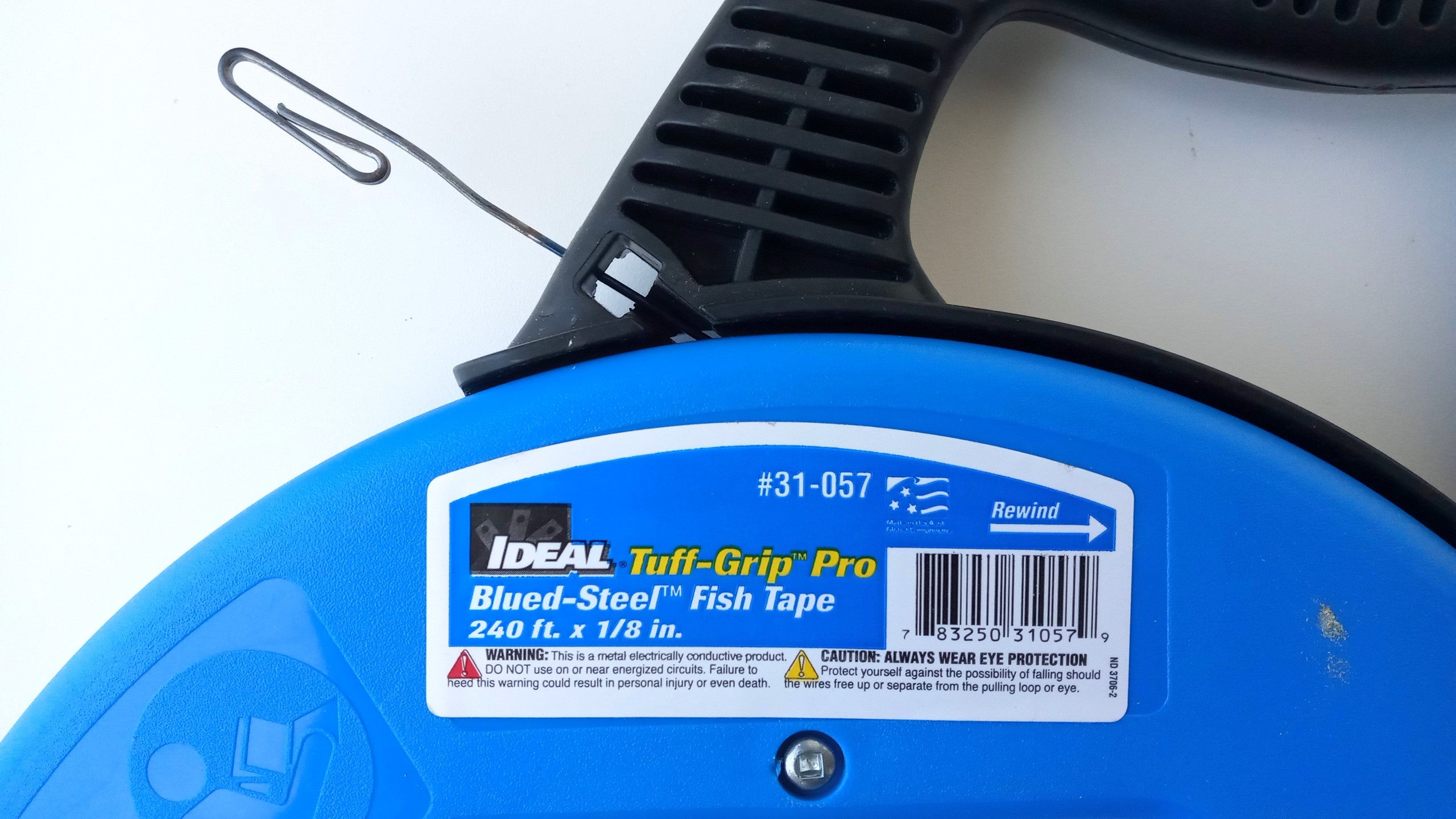 Ideal 31-057 Blued-Steel Fish Tape 240' x 1/8"
