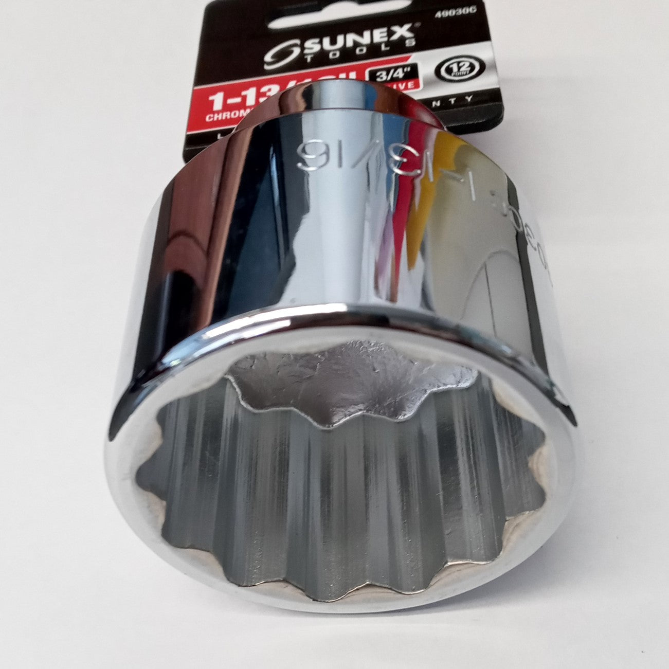 Sunex 49030C 3/4" Drive 1-13/16" Socket 12 Point
