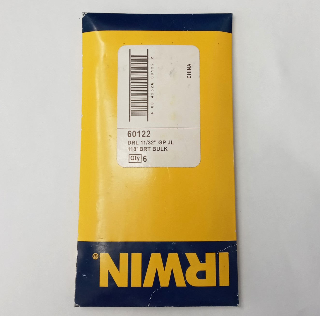 Irwin 60122 11/32 Hss Drill Bit, (6 Pack)