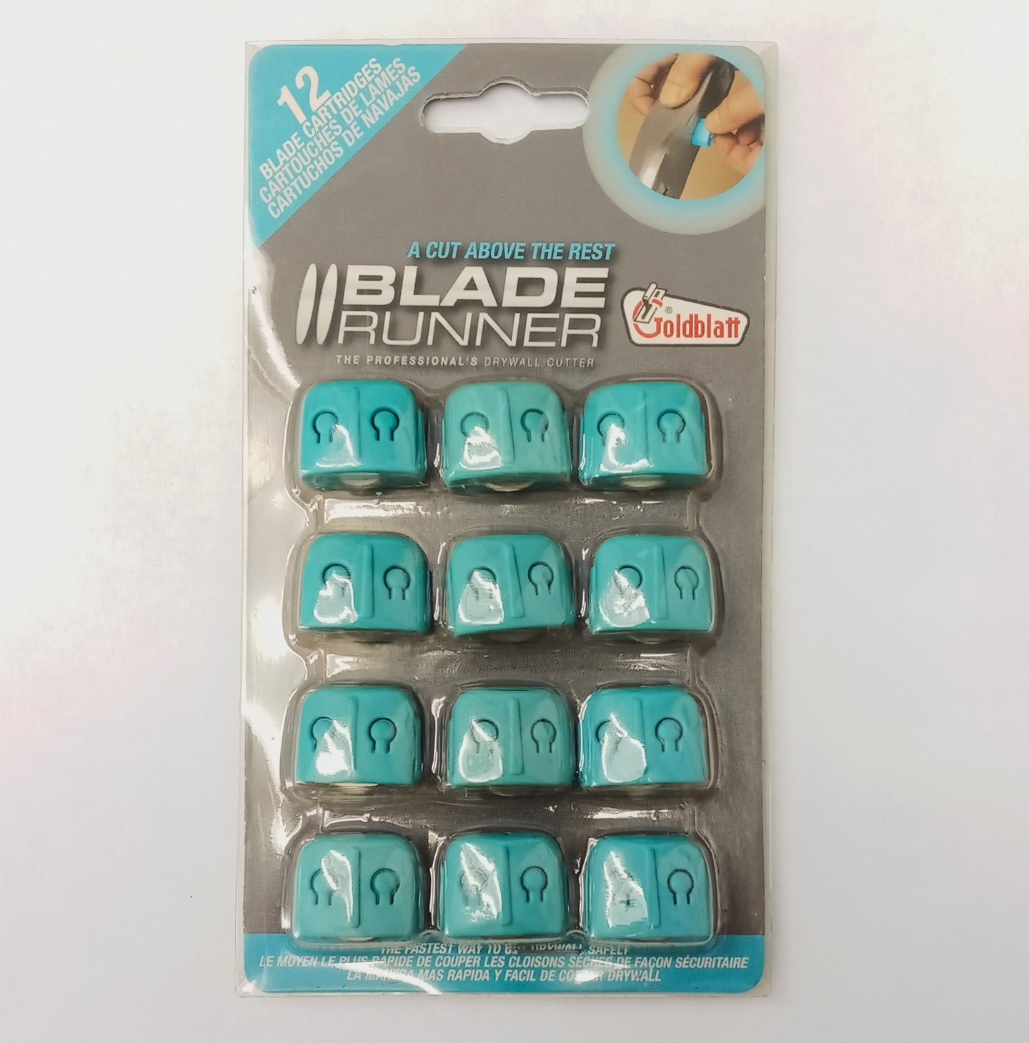Goldblatt Blade Runner 12pc Replacement Blades Cartridges Drywall Cutter 15856