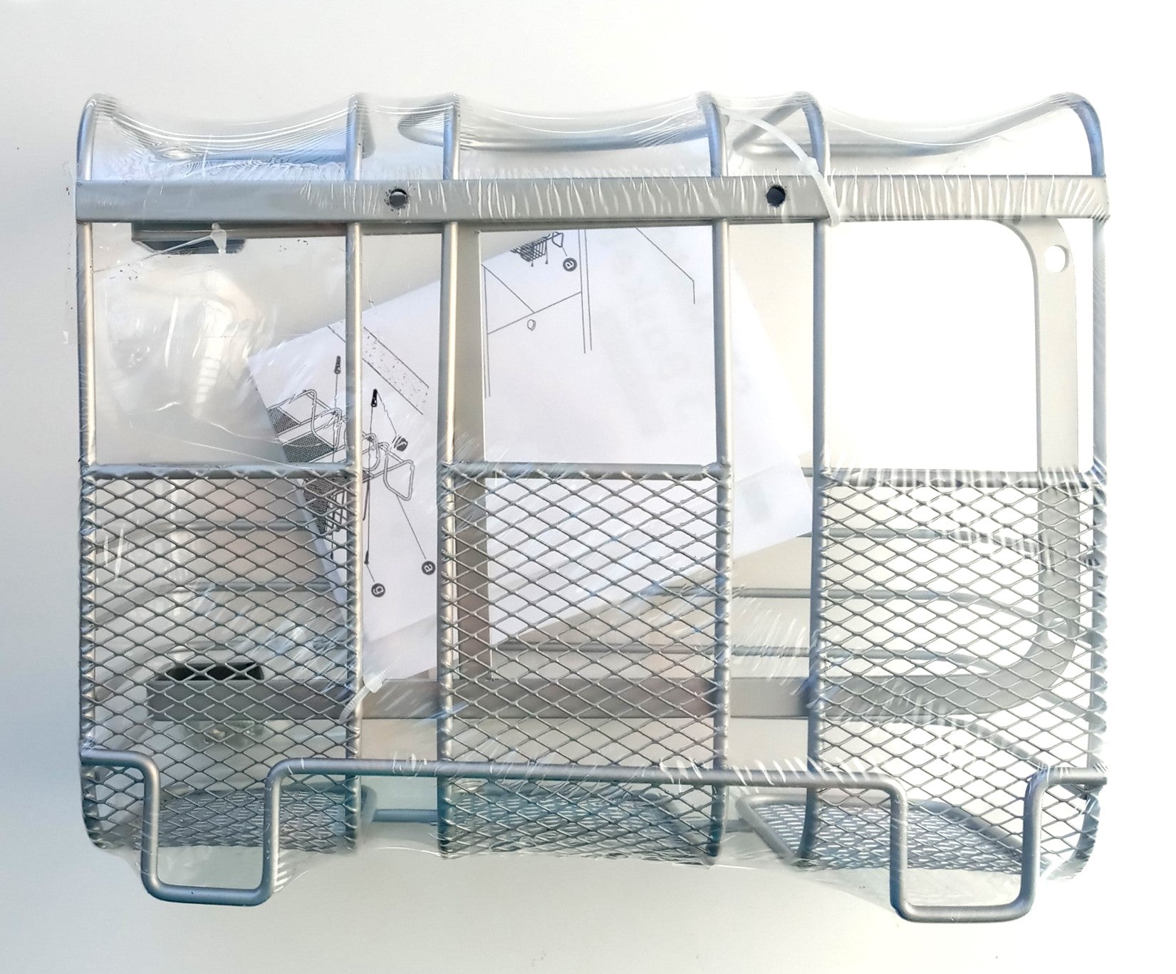 SunnyPoint 3-Basket Door Hanging Bathroom Storage HL-BATH-03SIL