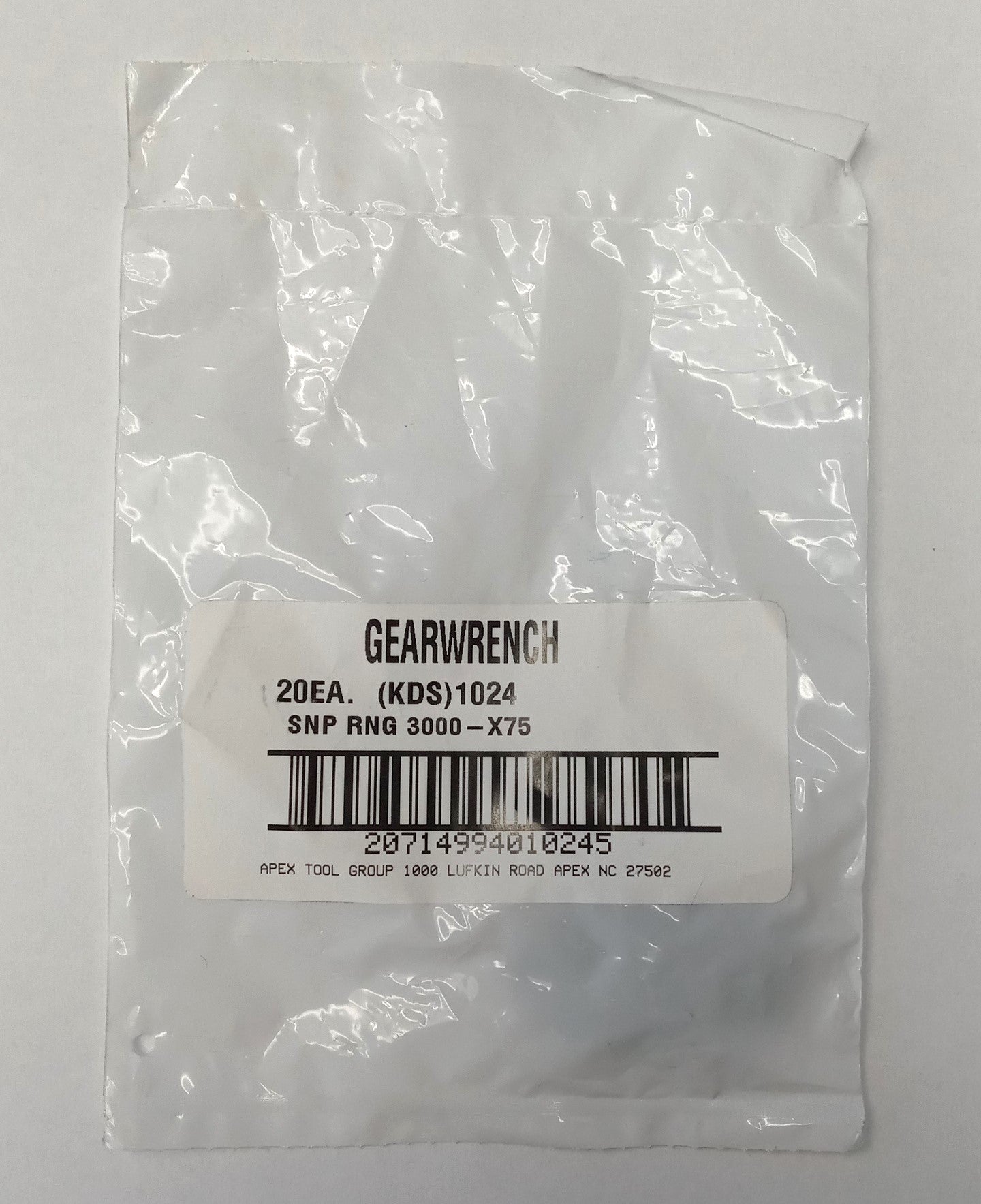 GearWrench 1024 Snap Rings 3100-X75 20pcs