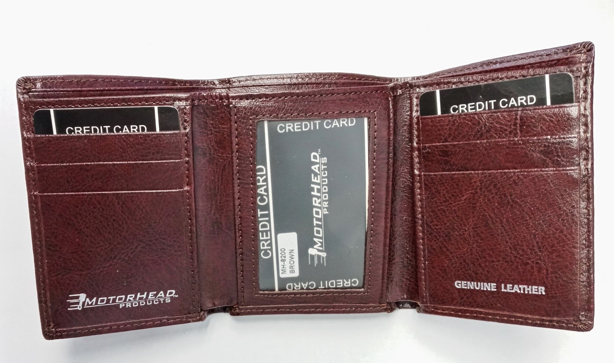 Mortorhead MH-8200 Nascar Leather Trifold Wallet