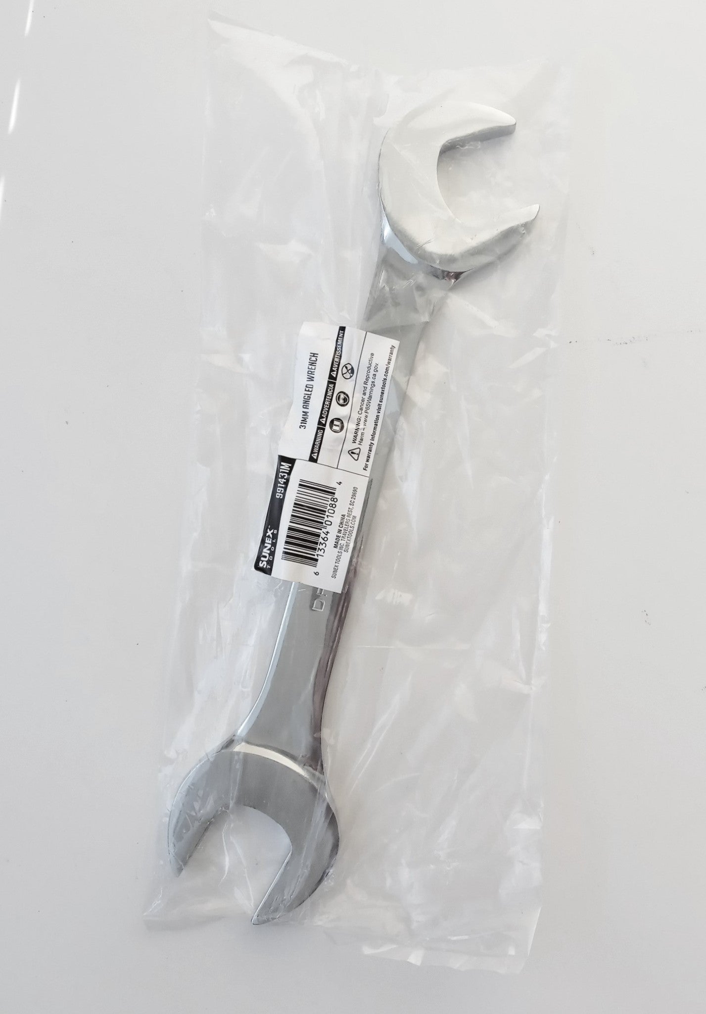 Sunex 991431M 31mm Fully Polished Jumbo Angle Head Wrench