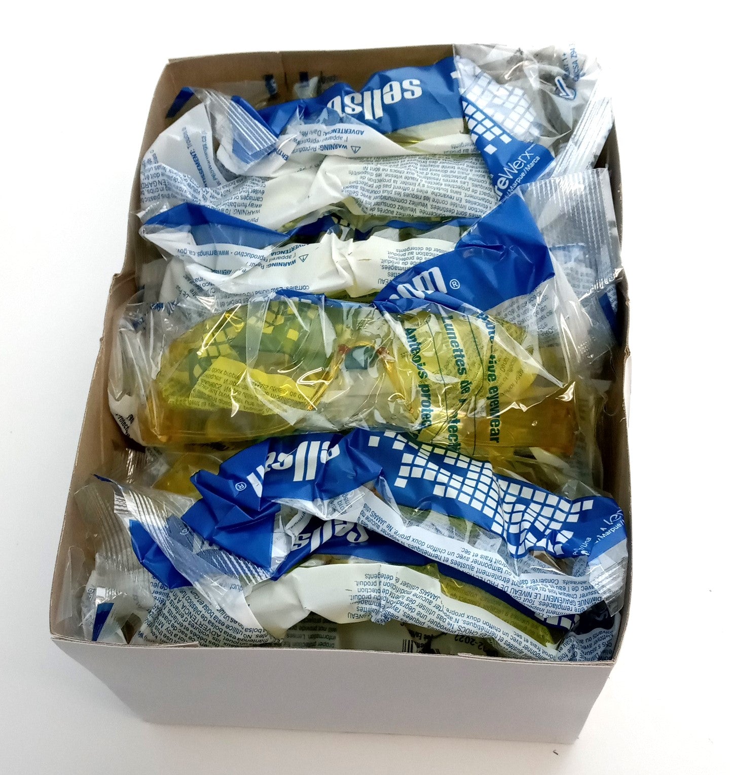 Sellstrom S70711 Safety Glasses, Anti-Scratch Hard Coating, Amber Lens 12 Pack