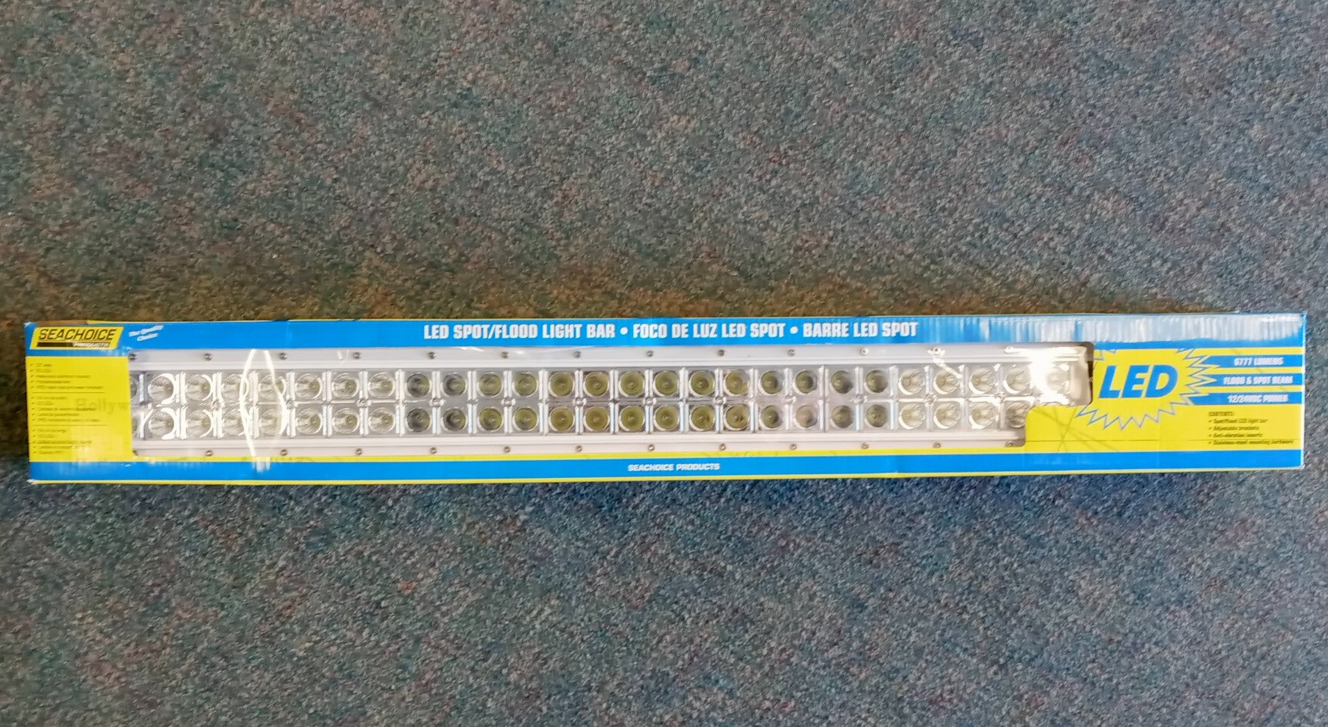 Seachoice 51693 33 Inch LED Spot/Flood Light Bar, 60 LEDs - White Housing
