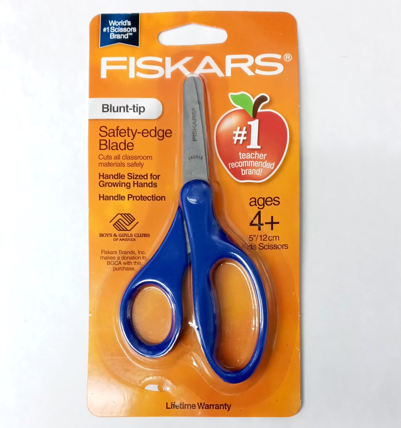 Fiskars 94167097J Blunt Tip Safety Edge 5" Kids Scissors (random colors) 2pcs