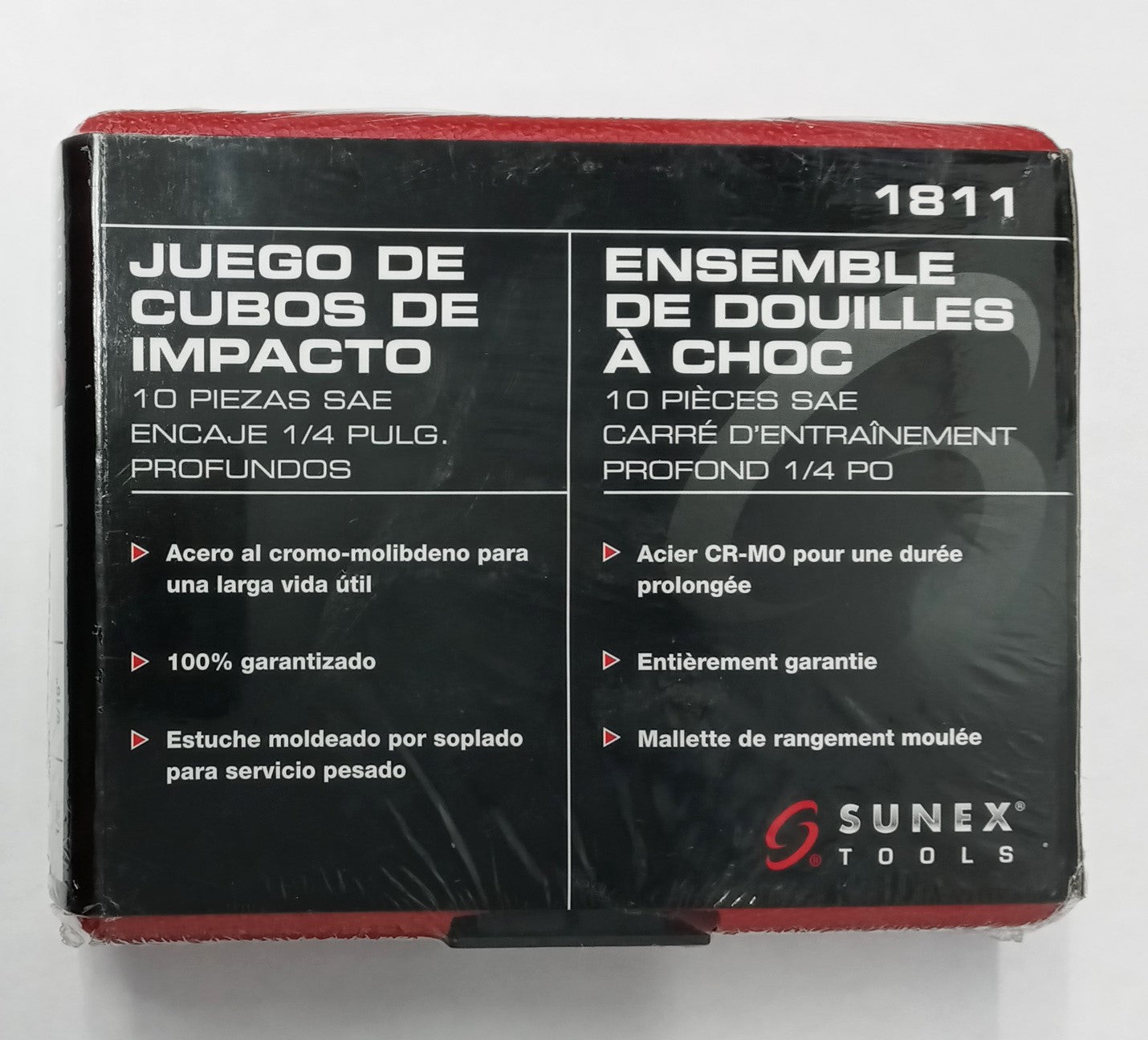 Sunex 1811 10 Piece 1/4" Drive Deep SAE Impact Socket Set