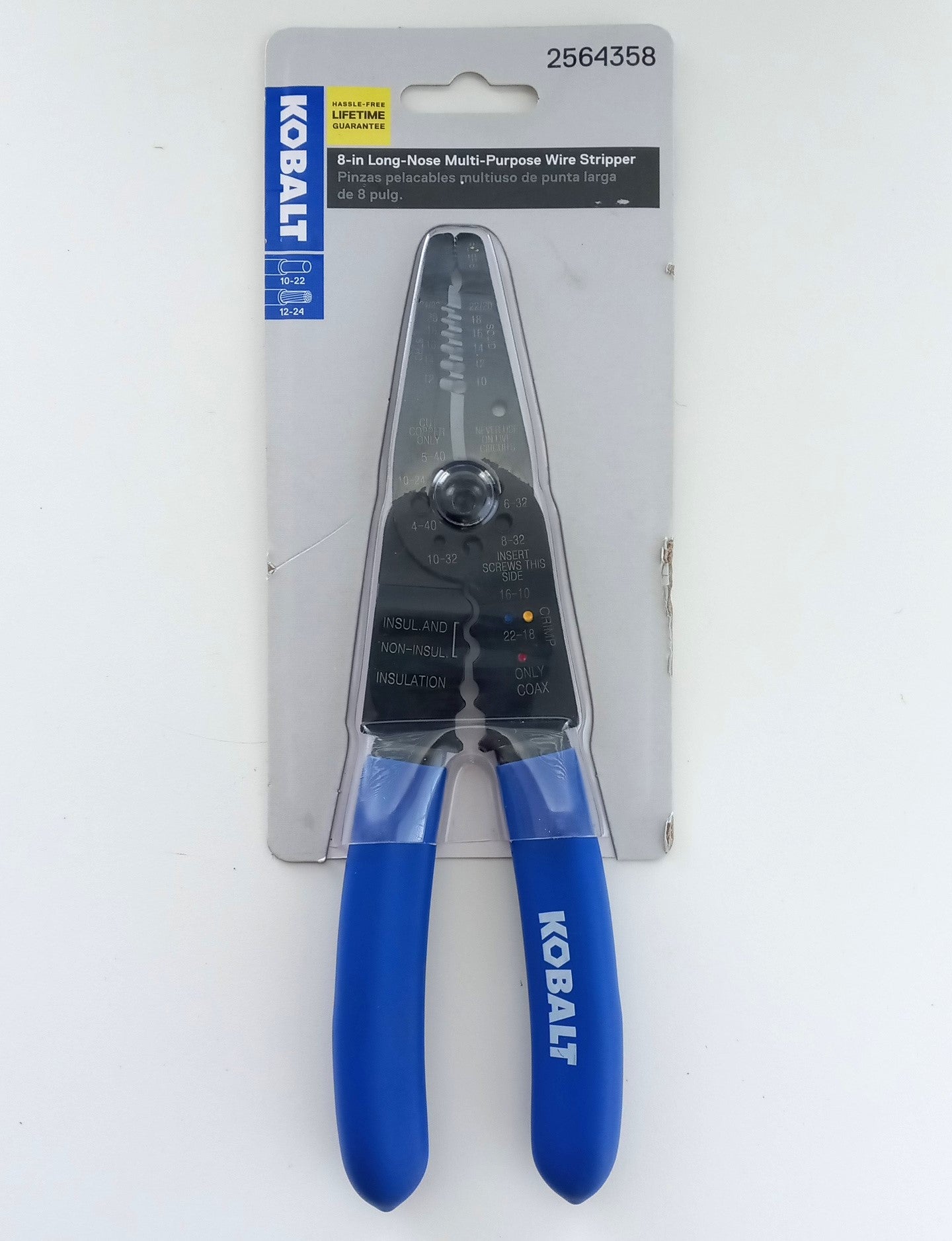 Kobalt 2564358 8-in Long-Nose Multi-Purpose Wire Stripper