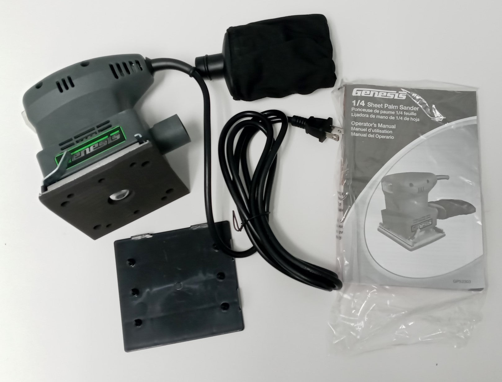 Genesis GPS2303 Dustless 1/4 Sheet Palm Sander