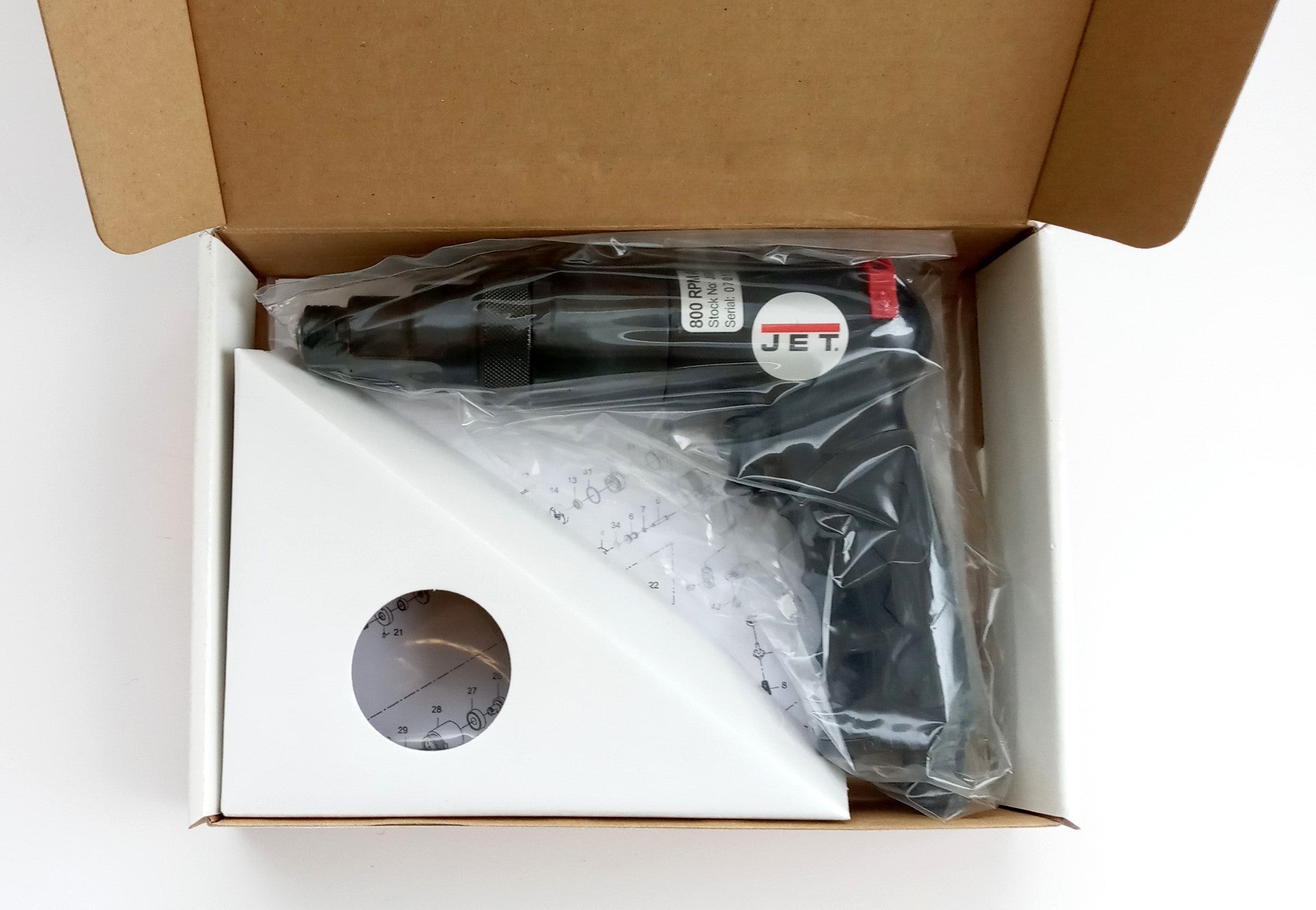 JET JSM-8672 1/4" Positive Clutch Air Screwdriver