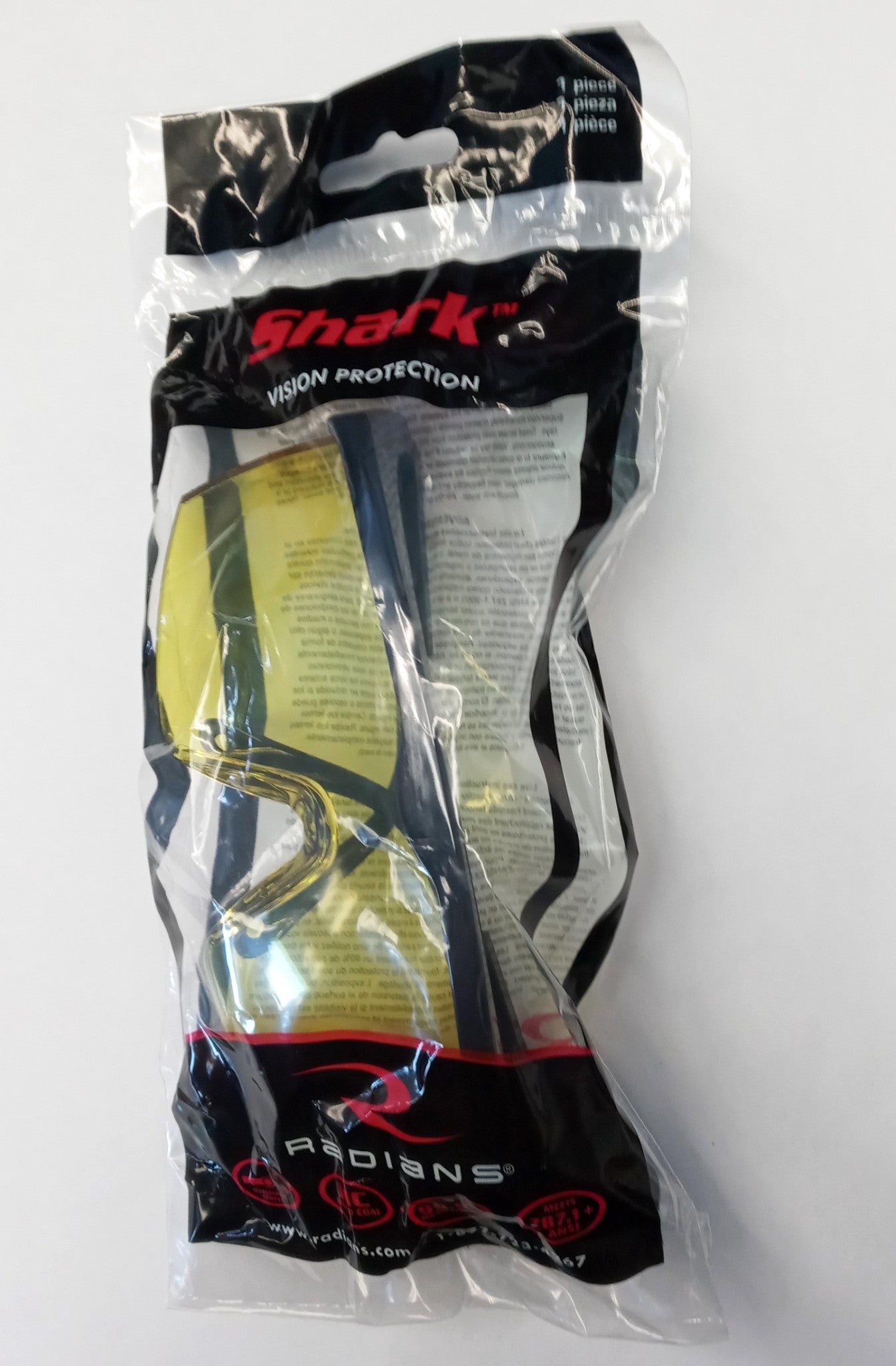 Radians E7800-A Shark Blk/Amber AF Lens 12 pair