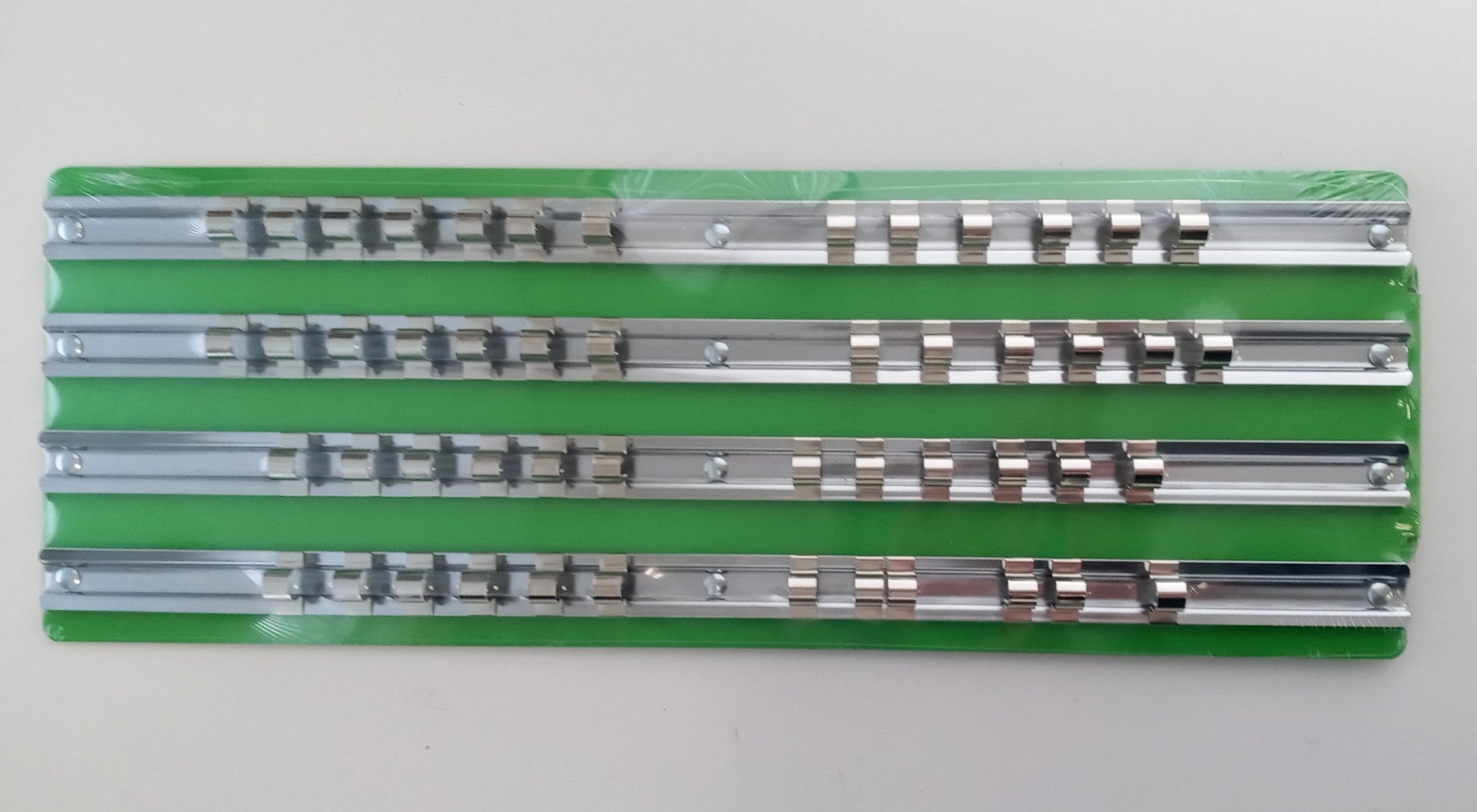 Name Brand Neon Green 3/8" Drive 4-Rail Socket Tray, Holds 50 Sockets CTG444G38