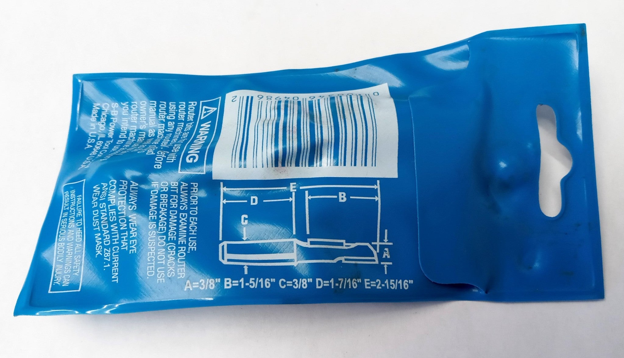 Bosch 85291M Router Bit 3/8" Stagger Tooth 2-Flutes Carbide Tipped