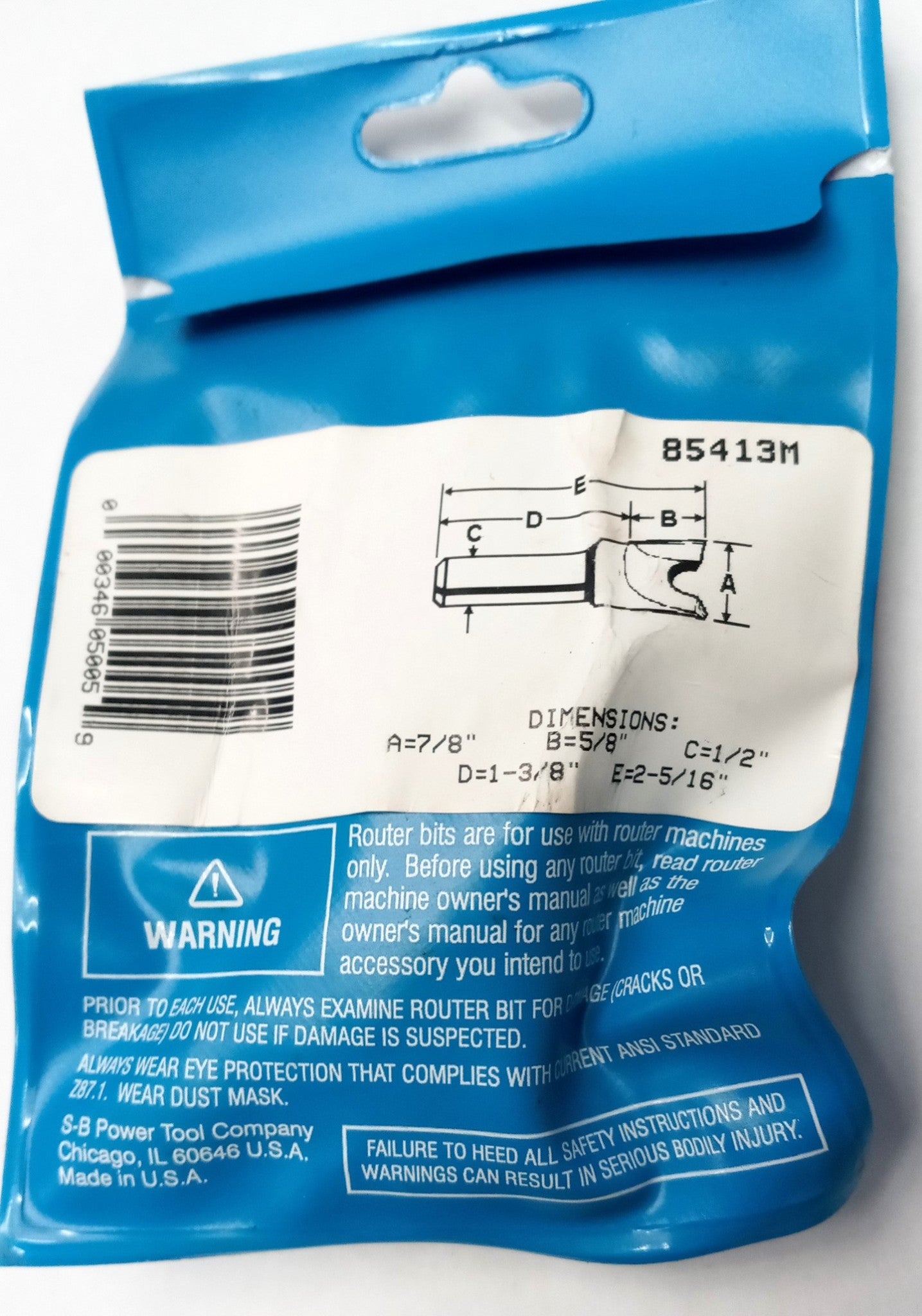 Bosch 85413M Stair Routing 7/8" Carbide Tipped Router Bit