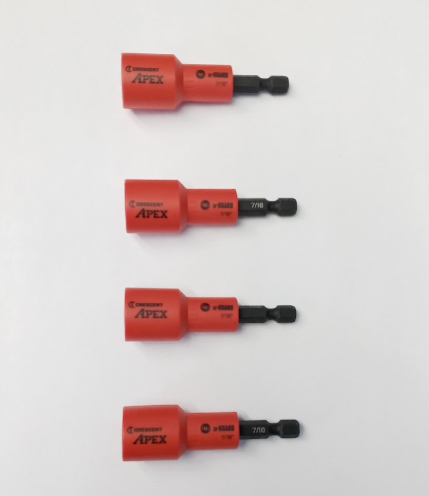 Crescent CAUGN2DHX28 7/16" U-GUARD Covered Magnetic Nutsetter 4pc