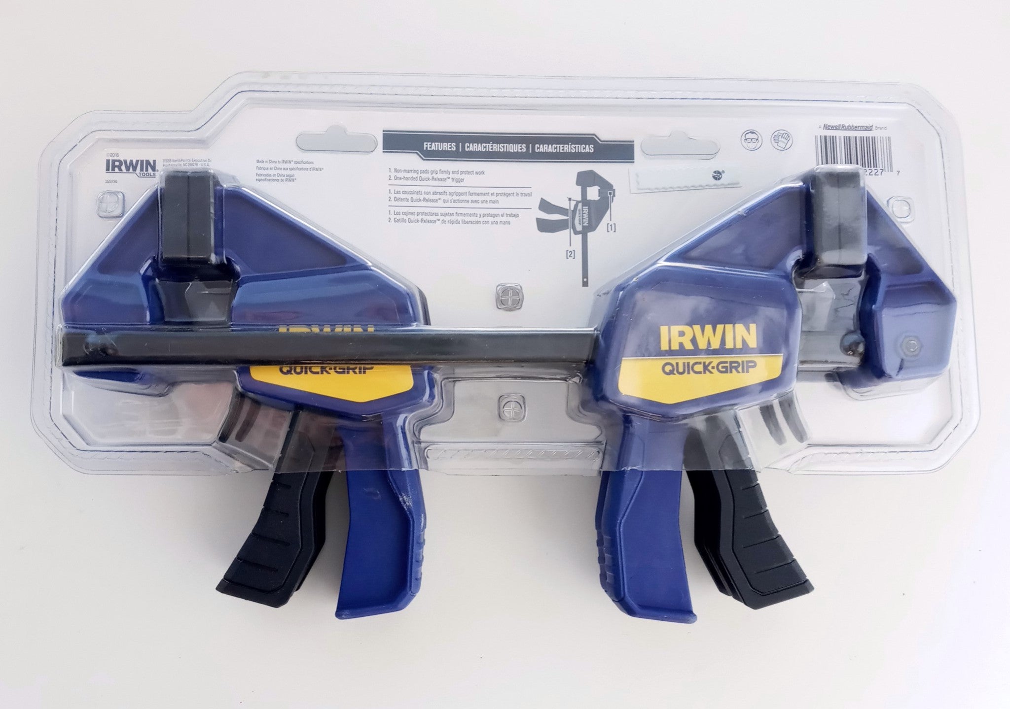 IRWIN QUICK-GRIP 150236 One-Handed Mini Bar Clamp 4 Pack, 6"