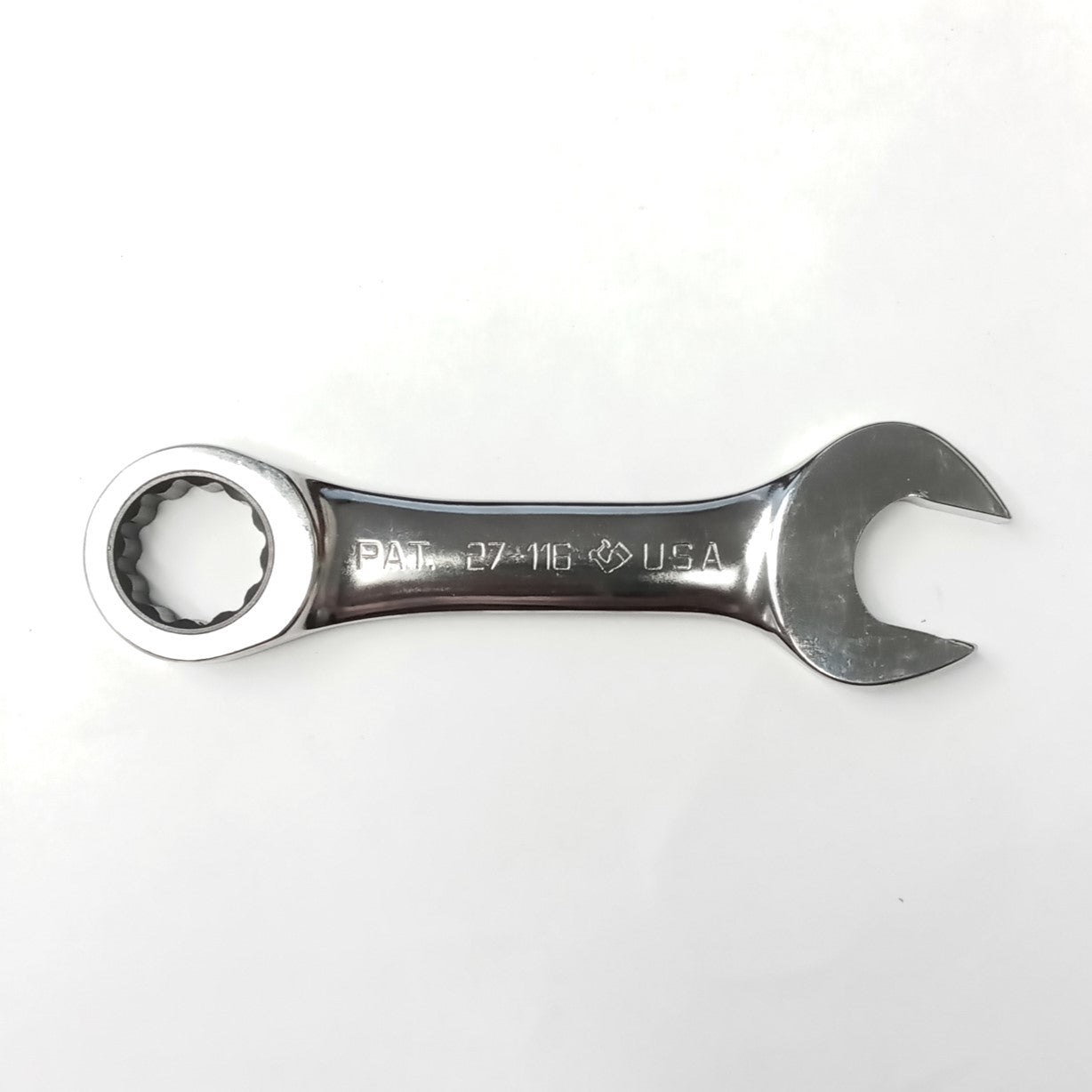 Armstrong 27-116 3/4" 12 Point Full Polish Stubby Ratcheting Wrench USA