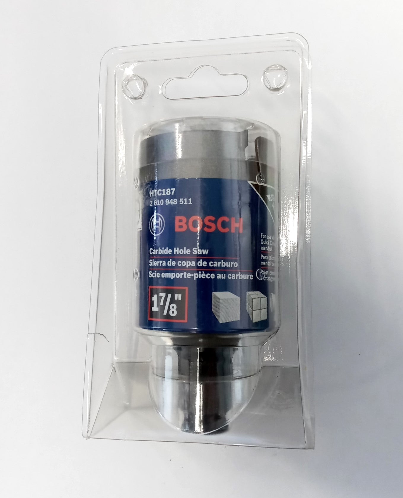 BOSCH 1-7/8" Carbide Hole Saw HTC187 Germany