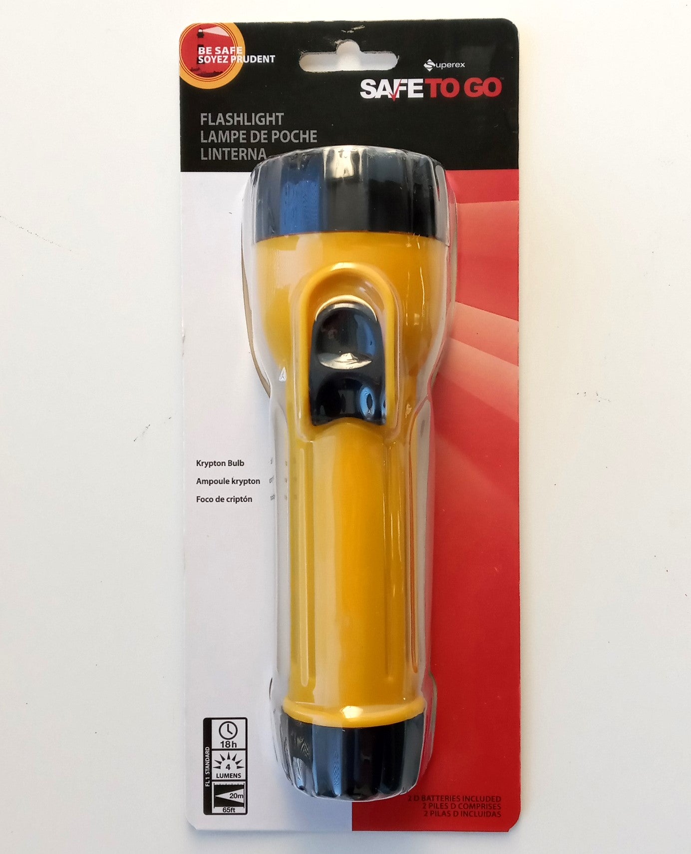 Superex SAFE TO GO FLS-0080 Krypton Flashlight