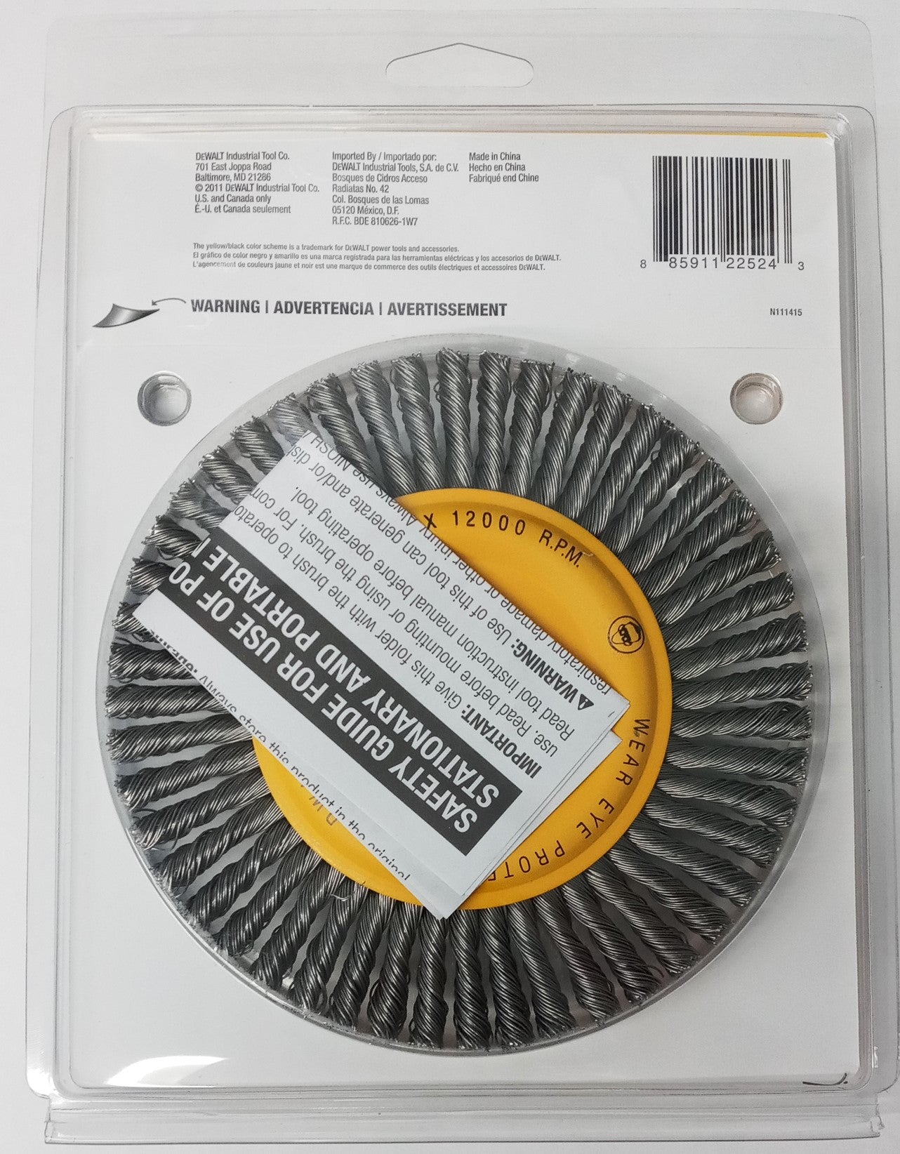 Dewalt DW49202-6 Carbon Steel Stringer Wheel 6" x 5/8"-11