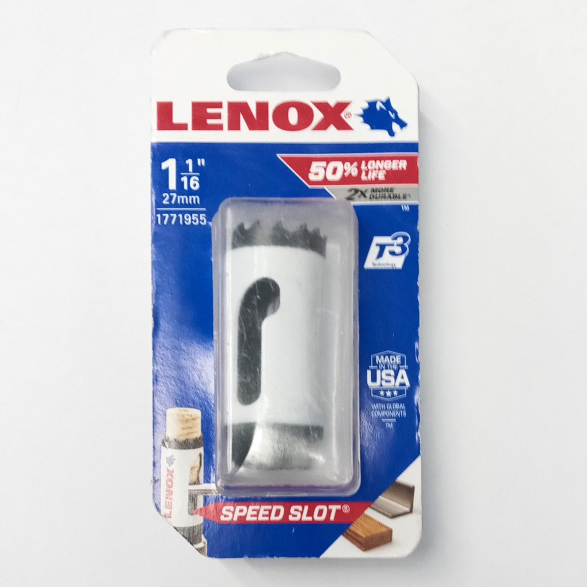 Lenox 1771955 Bi-Metal Hole Saw 1-1/16" USA