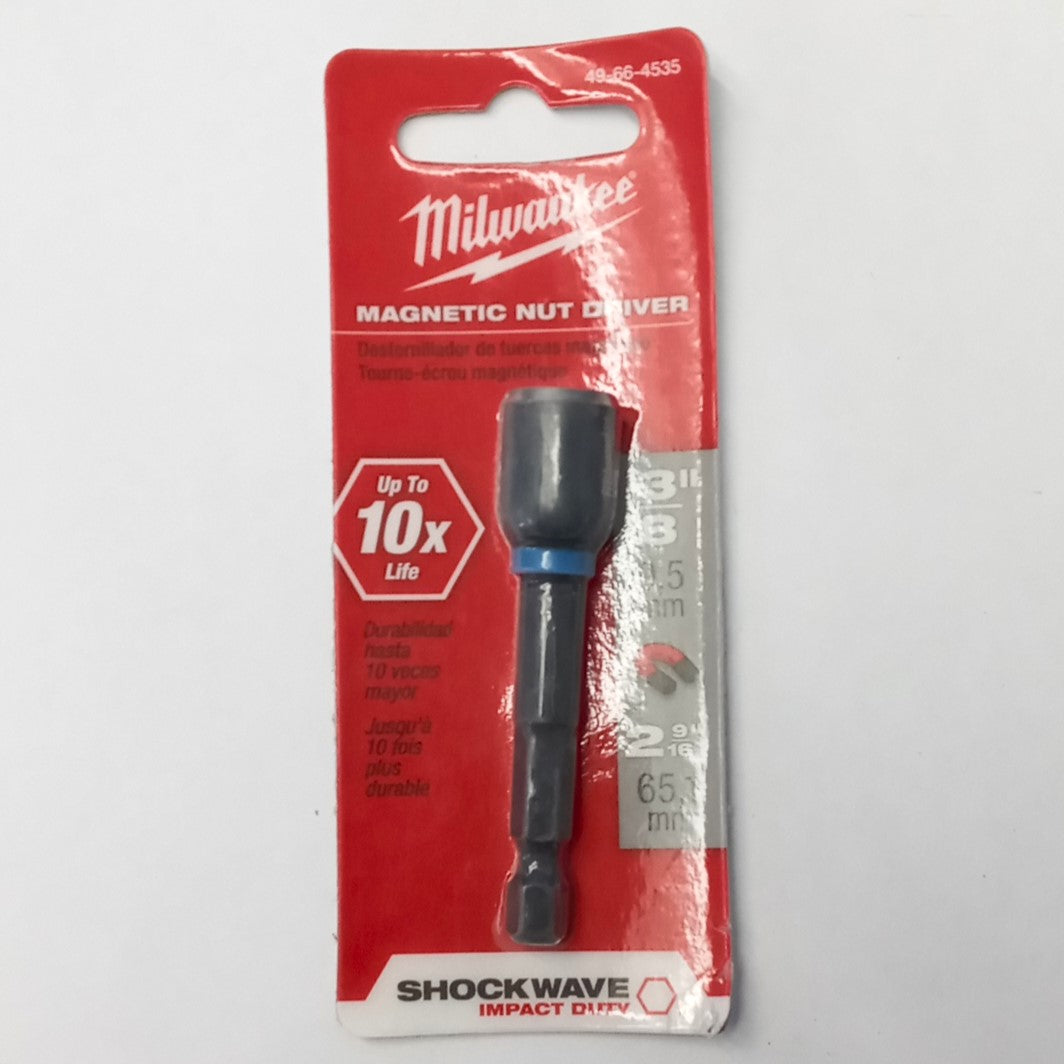 Milwaukee 49-66-4535 Magnetic Nut Driver 3/8" x 2-9/16"