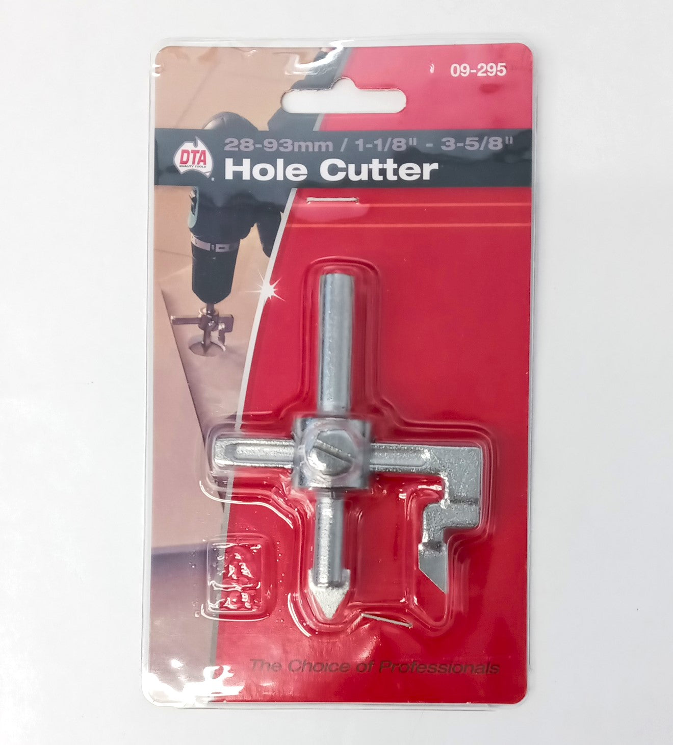 DTA 09-295 Hole Cutter 28-93mm Adjustable for Ceramic Tiles 1-1/8 To 3-5/8