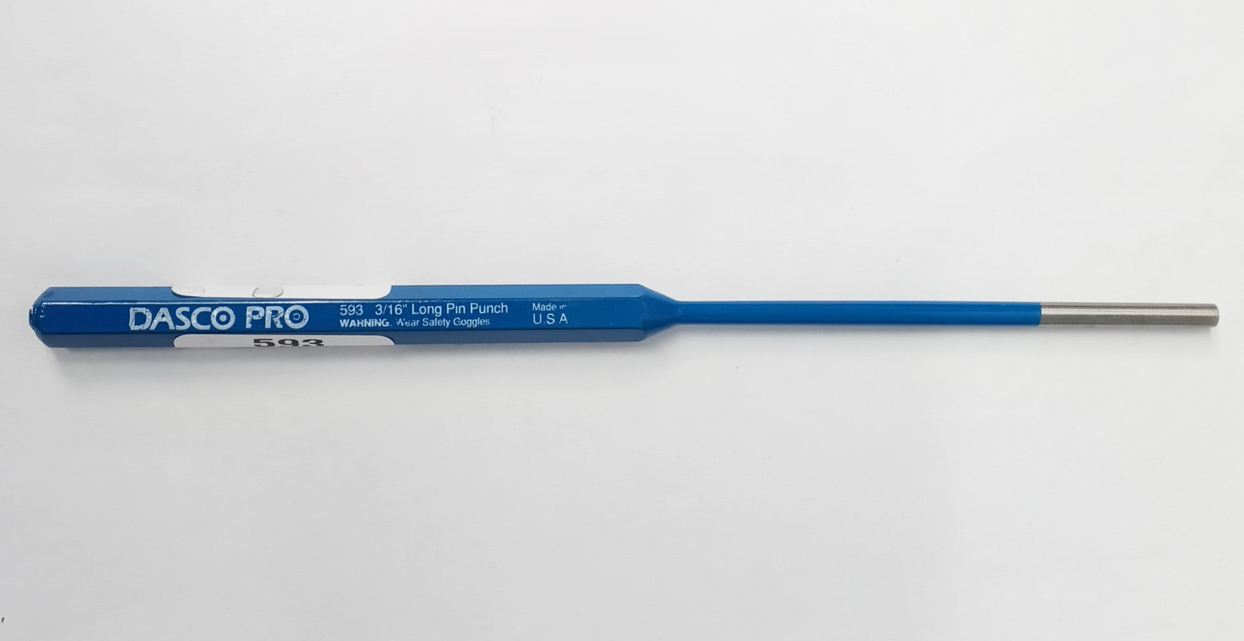 Dasco Pro 593 3/16" x 8-1/2" Long Pin Punch USA